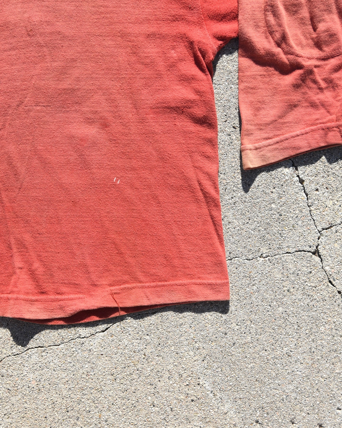 1950s Sun Faded Two Tone Cotton Football Jersey