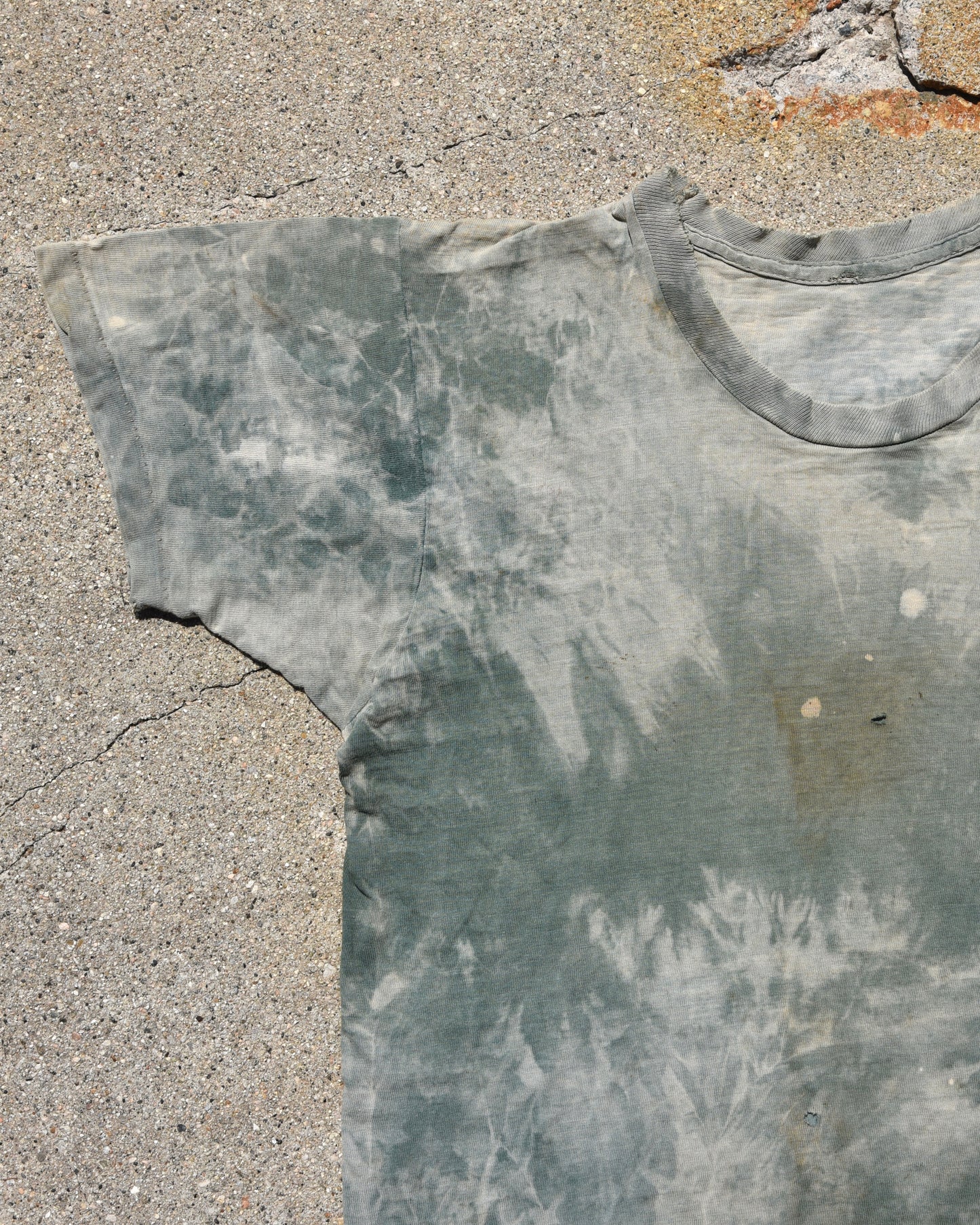 1950s Sun Faded Green Pocket Tshirt