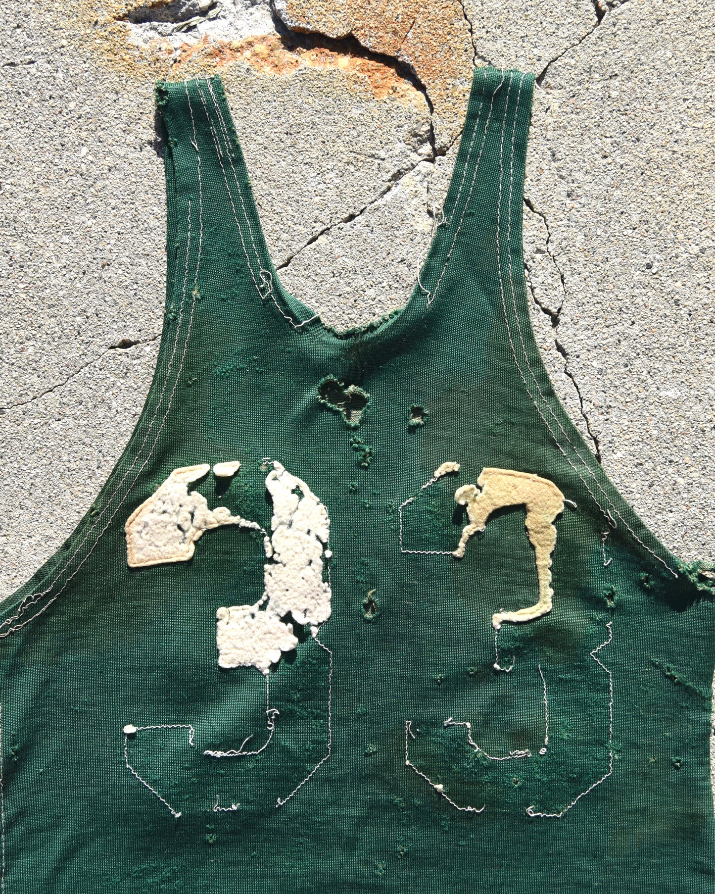 1950s Thrashed and Faded Basketball Jersey