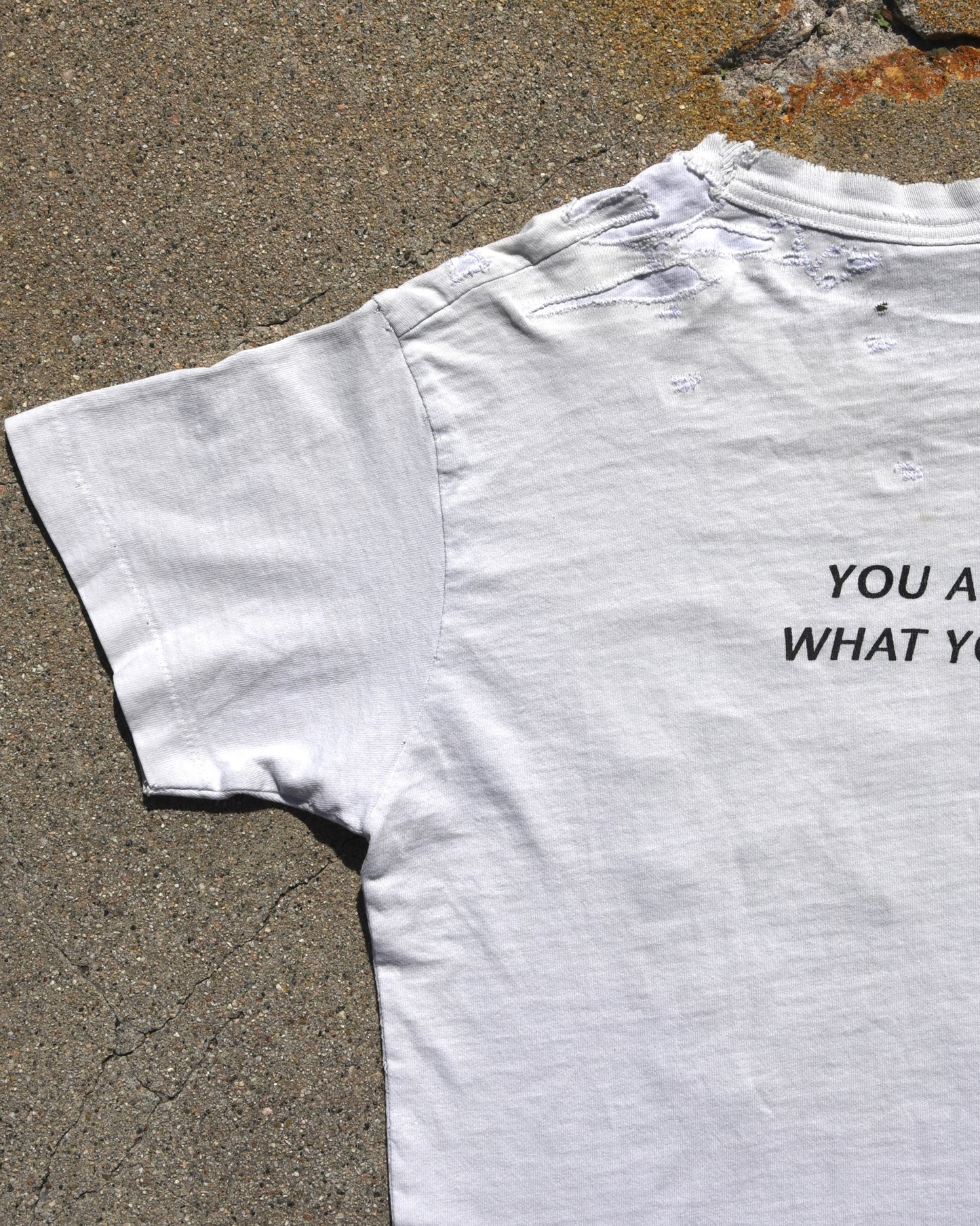 1990s Thrashed and Repaired This Is Not A Fugazi Tshirt