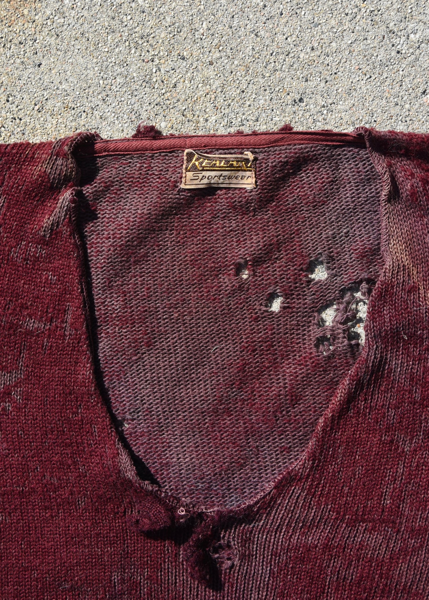 1940s Wool Knit Sweatshirt