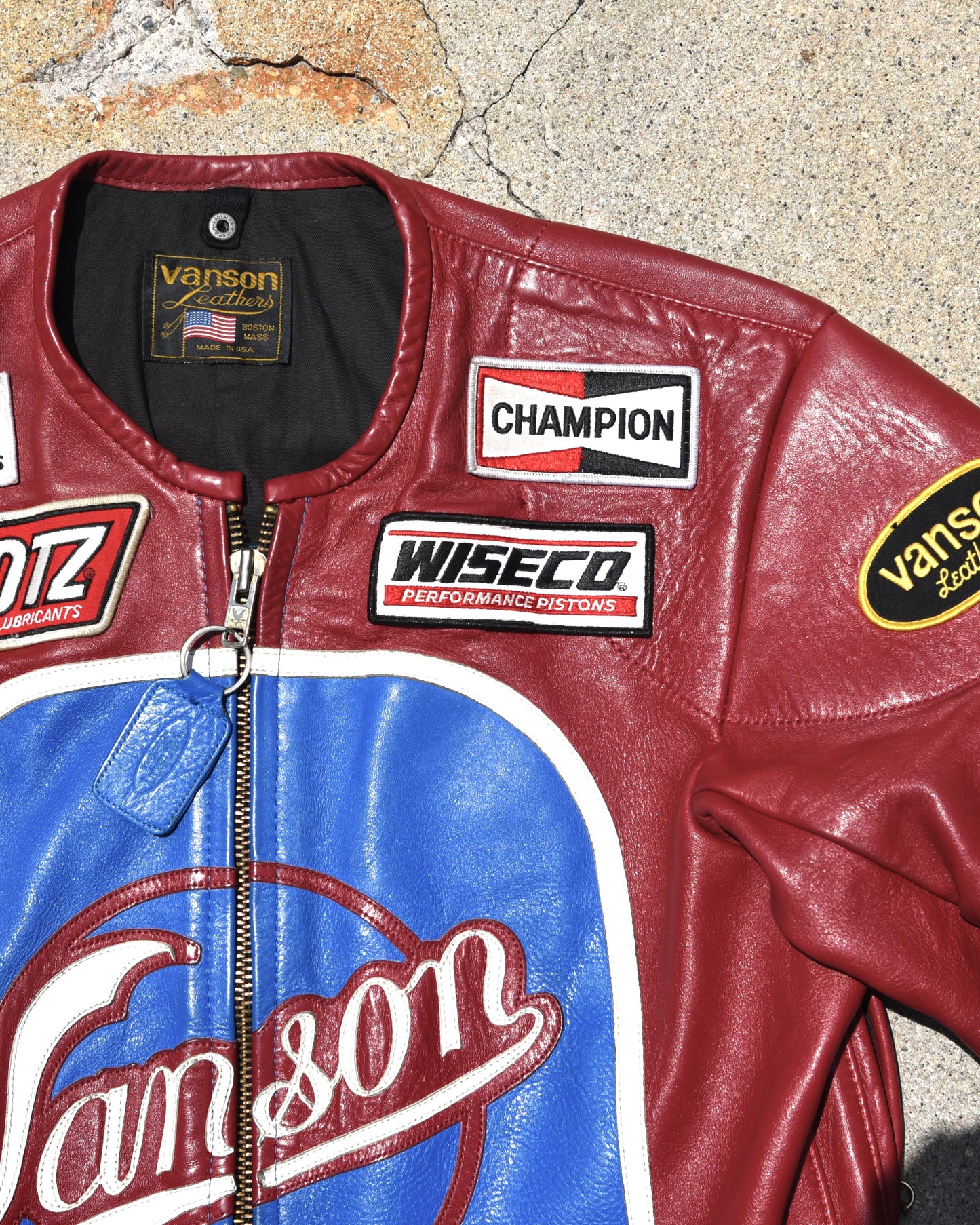1990s Vanson Leathers Genesis NYC Motorcycle Jacket