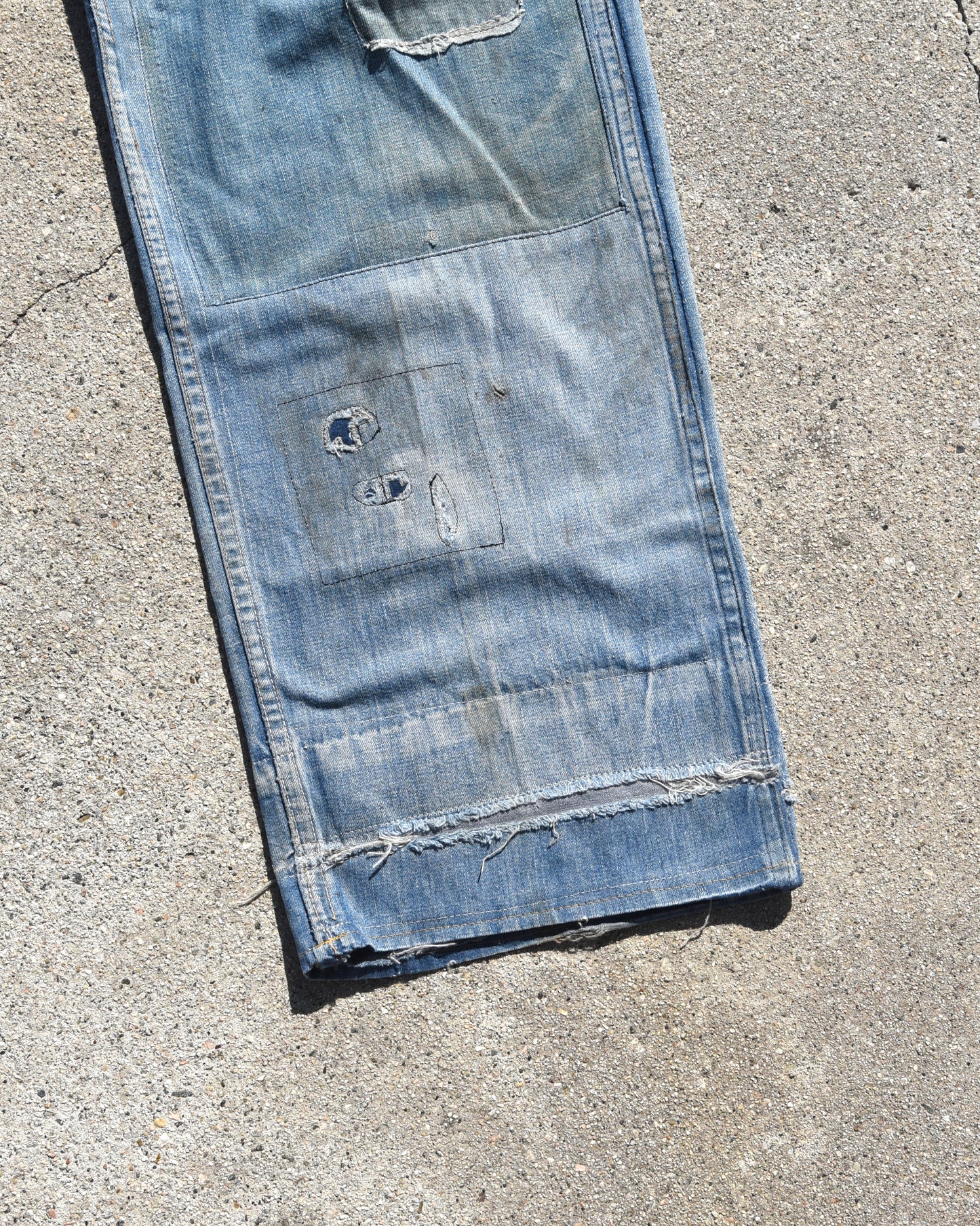 1950s Repaired Selvedge Carpenter Denim Jeans