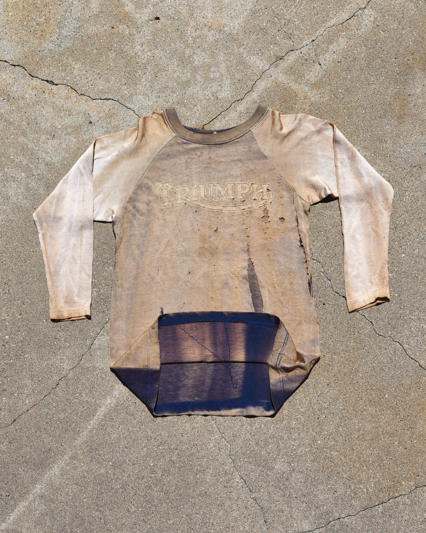 1950s Sun Faded Triumph Motorcycles Durene Jersey