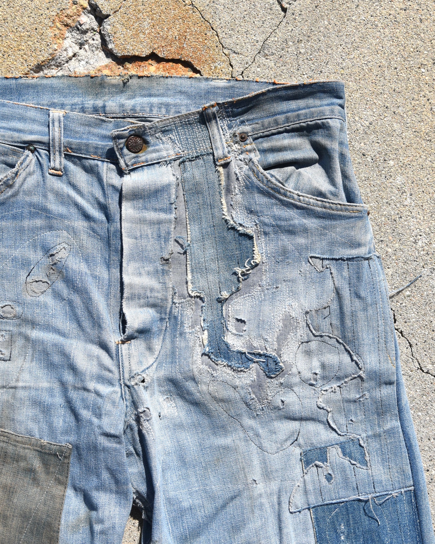 1950s Repaired Selvedge Carpenter Denim Jeans