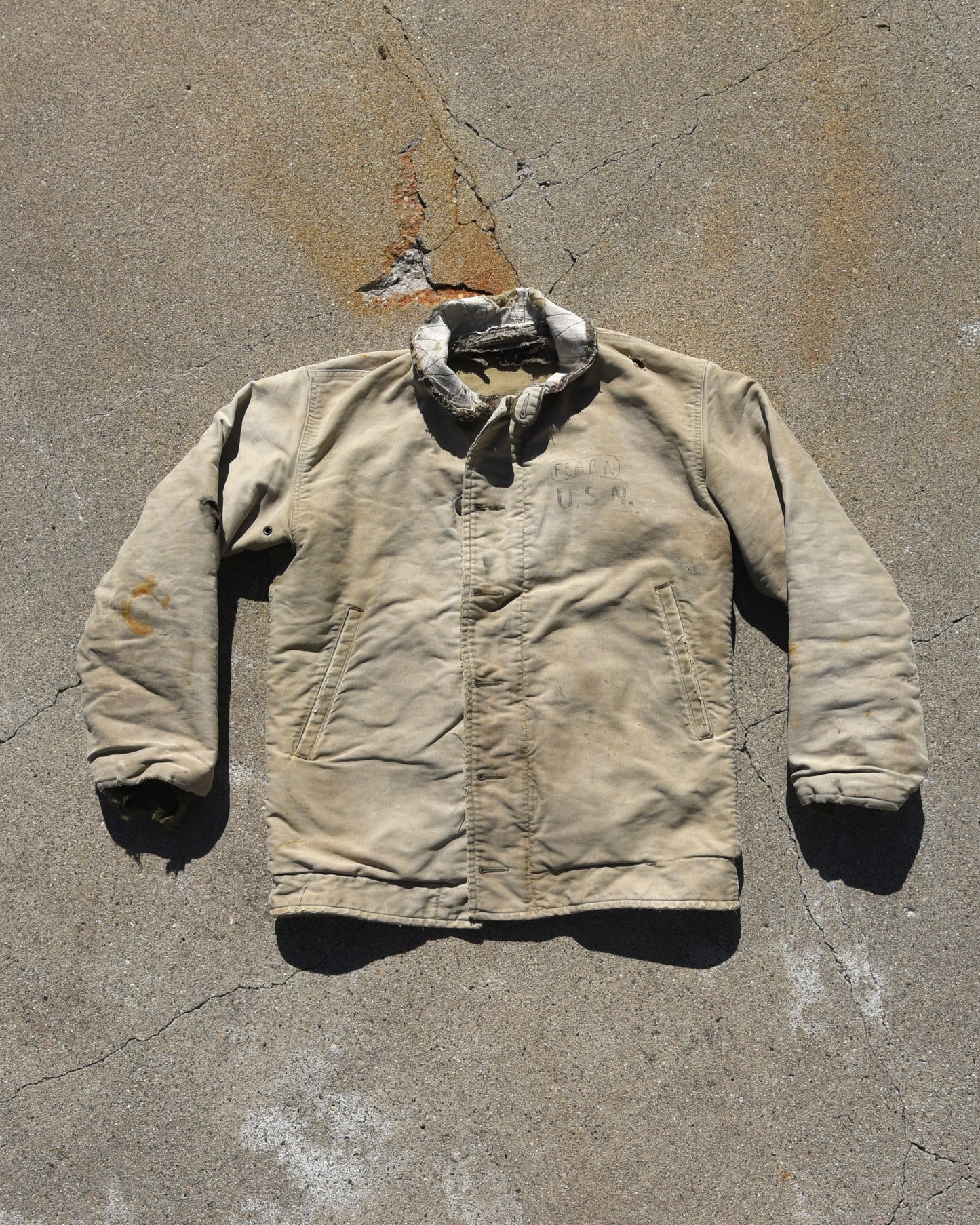 1950s Thrashed US Navy N1 Deck Jacket