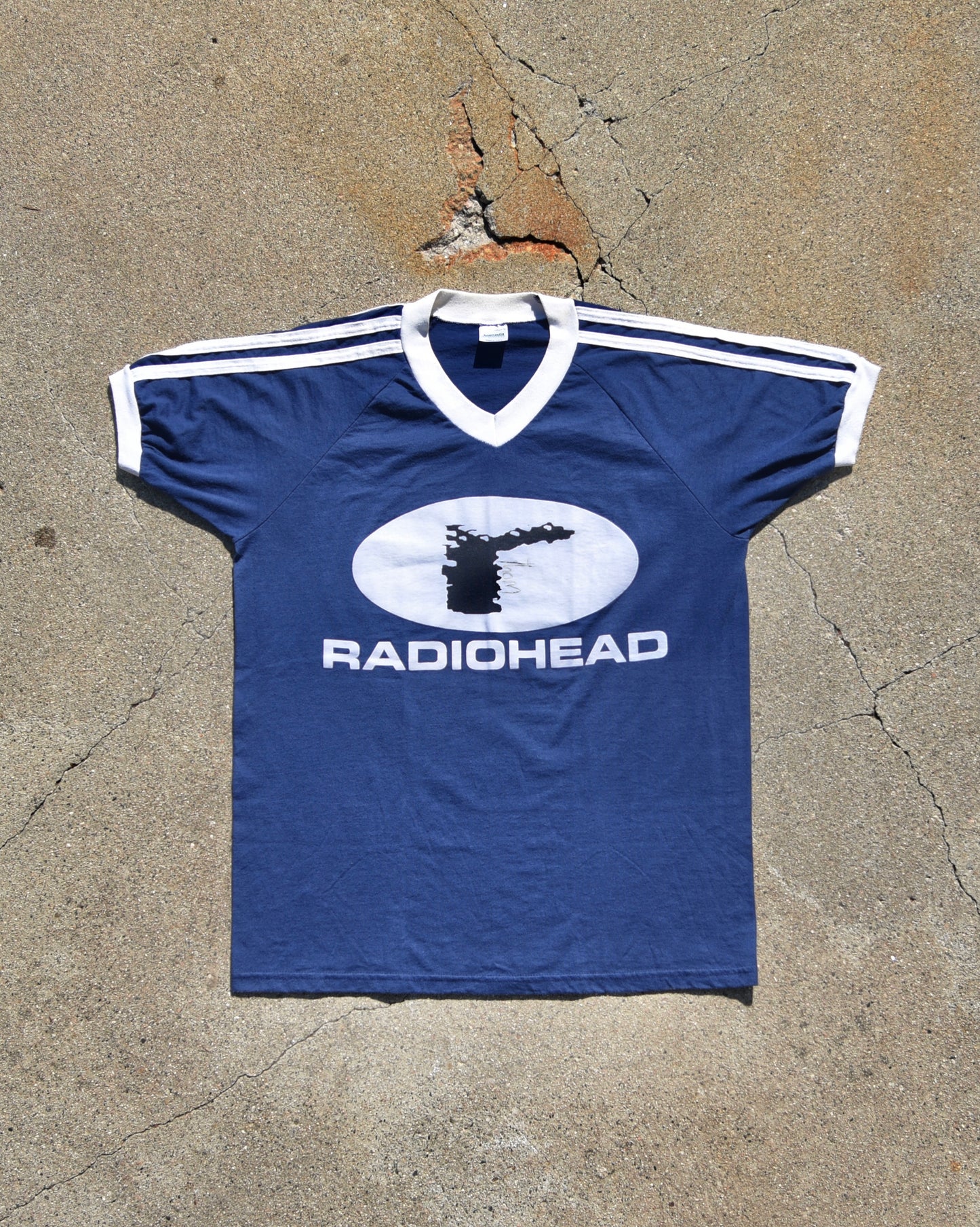 1995 Radiohead The Bends Tour Ringer Tshirt Signed by Thom Yorke