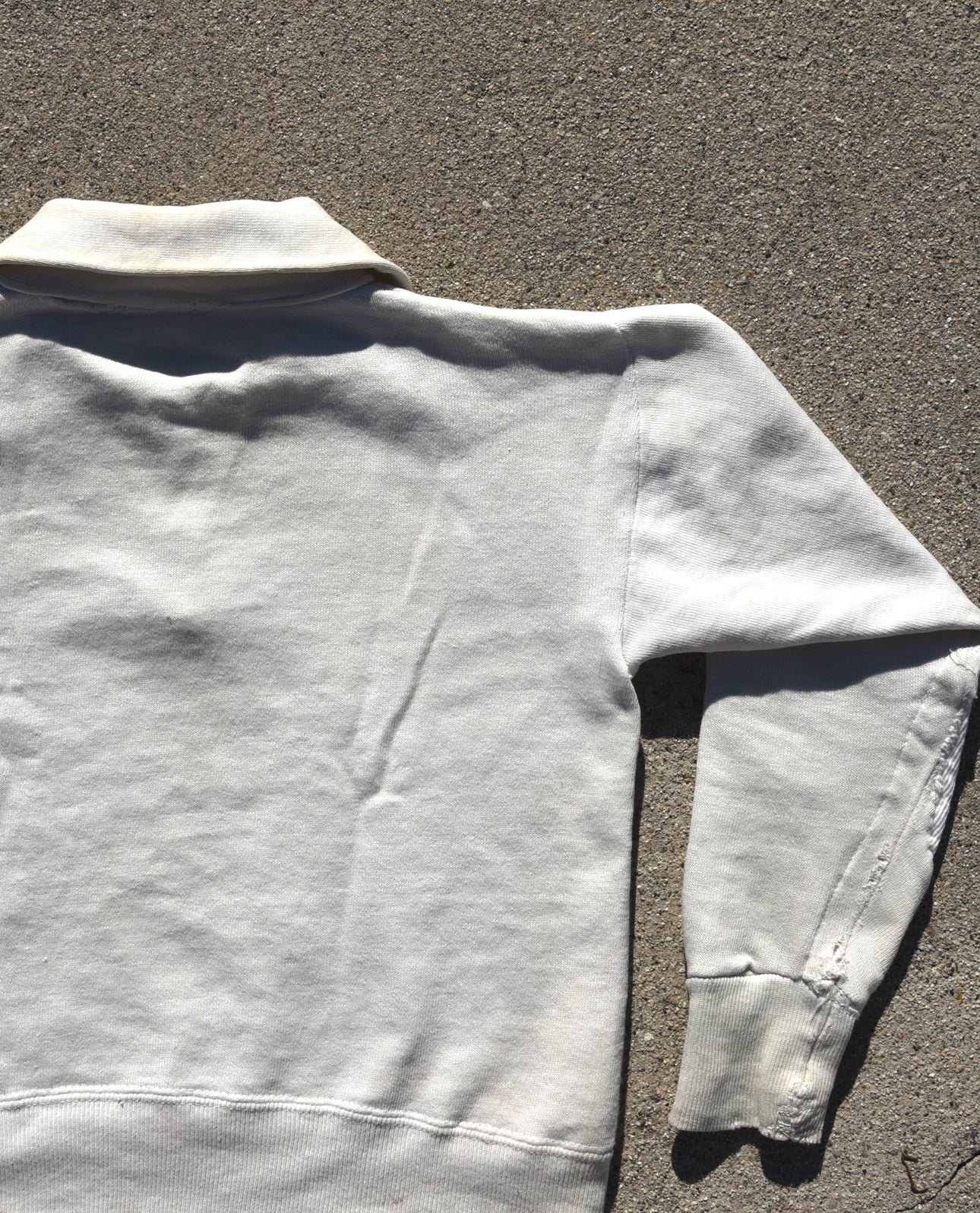 1950s Repaired Oxford Hornets Quarter Zip Sweatshirt