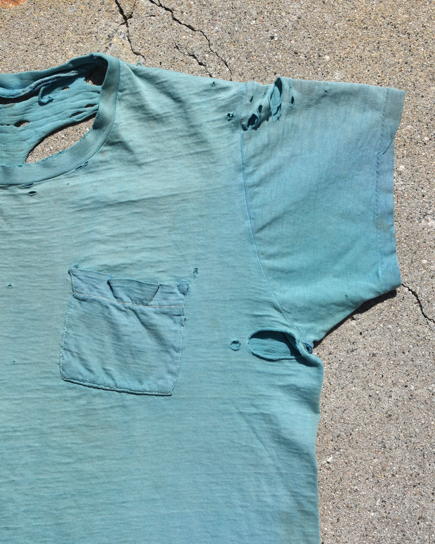 1960s Thrashed and Faded Pocket Tshirt