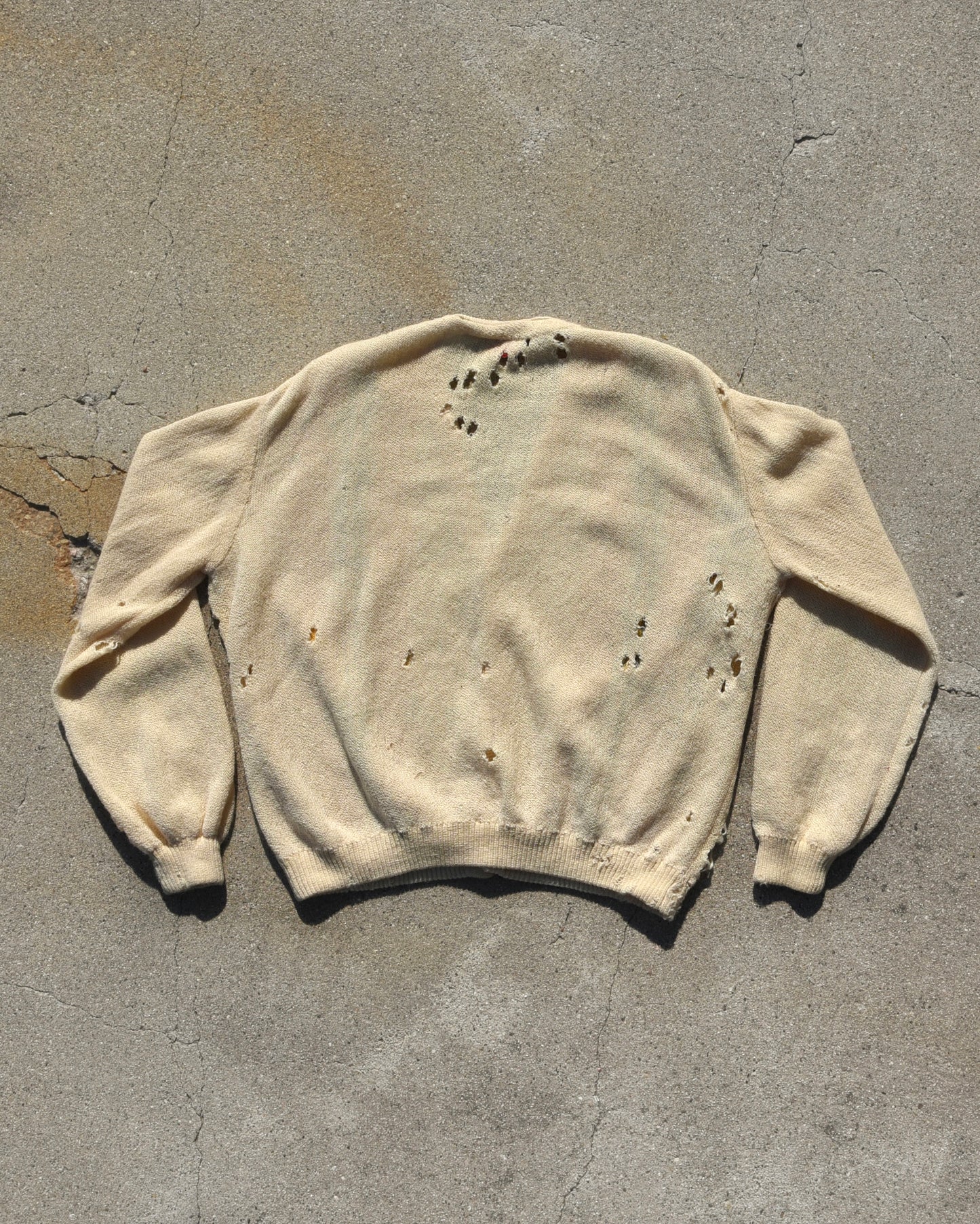 1940s Frost Bros Thrashed Wool Cardigan