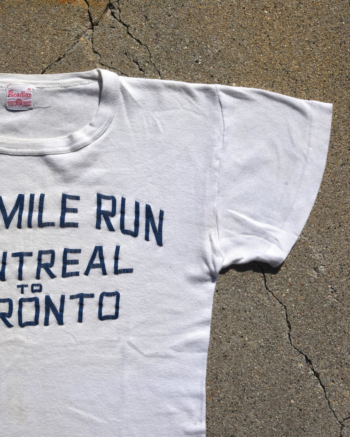 1950s 400 Mile Run Montreal To Toronto Tshirt