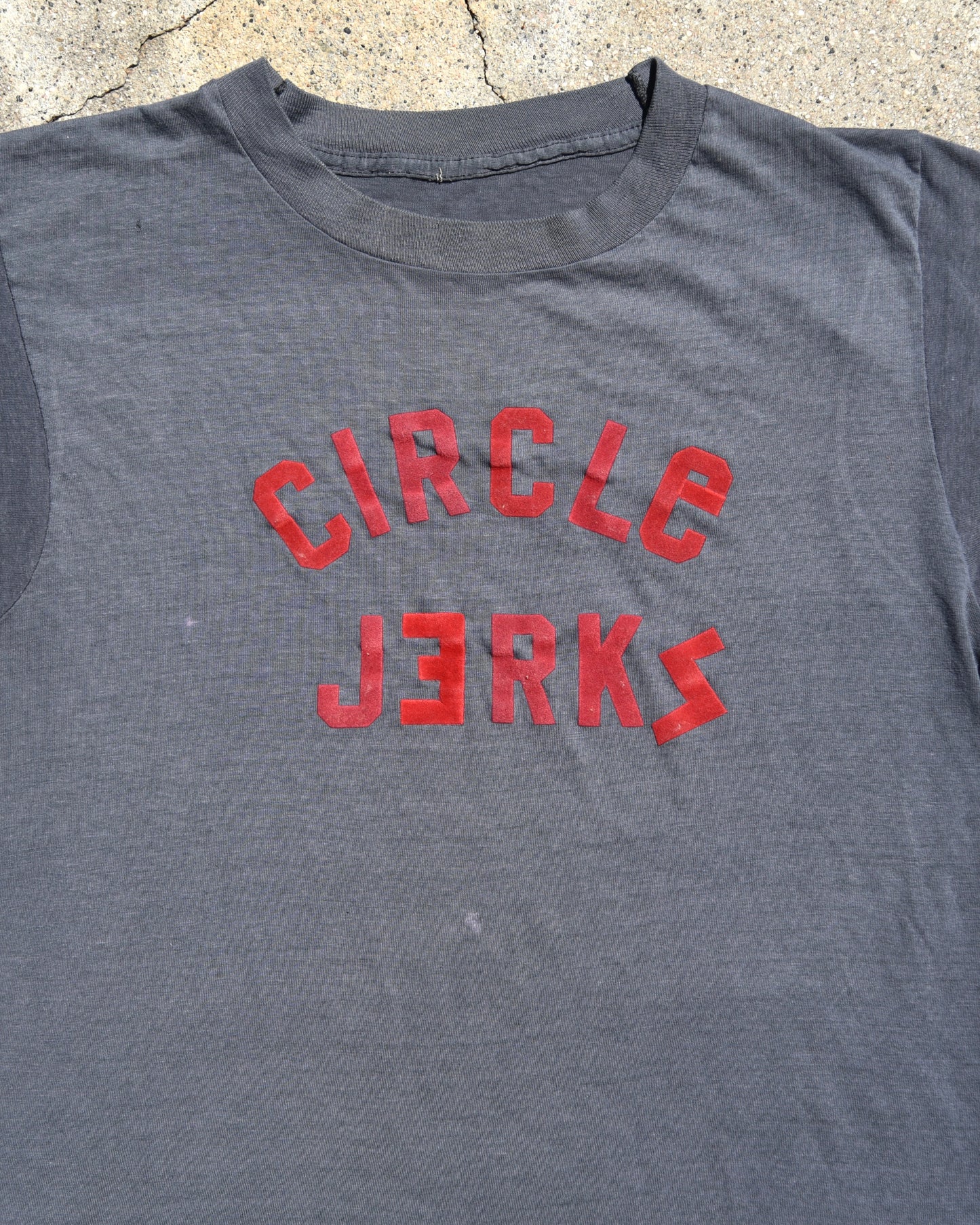1980s Sun Faded Circlejerks Parking Lot Tshirt