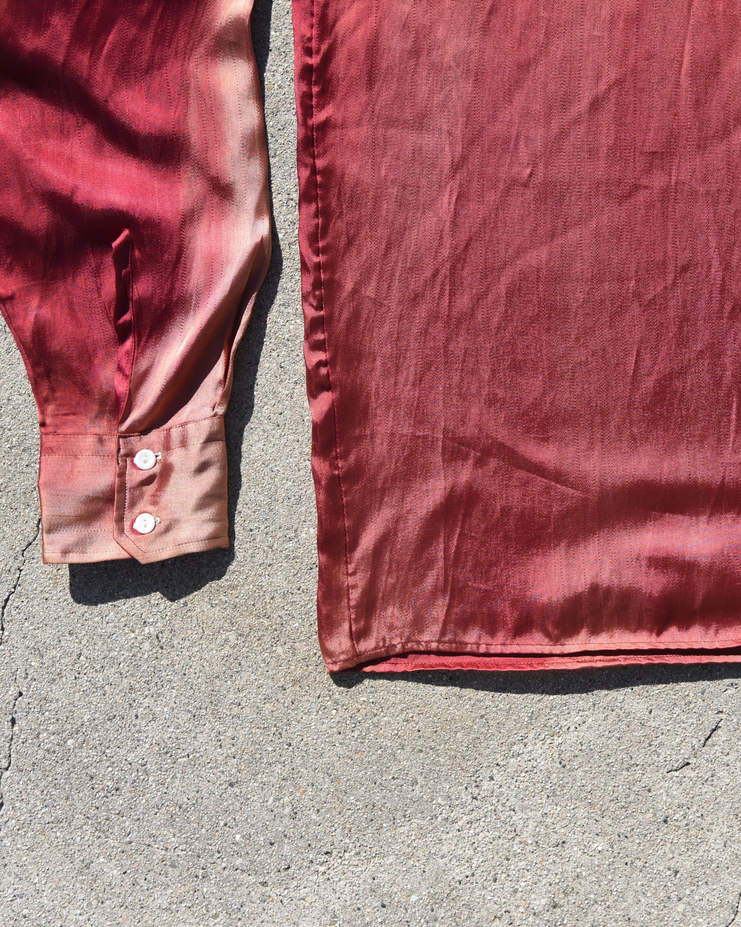 1950s Japanese Sukajan Satin Shirt