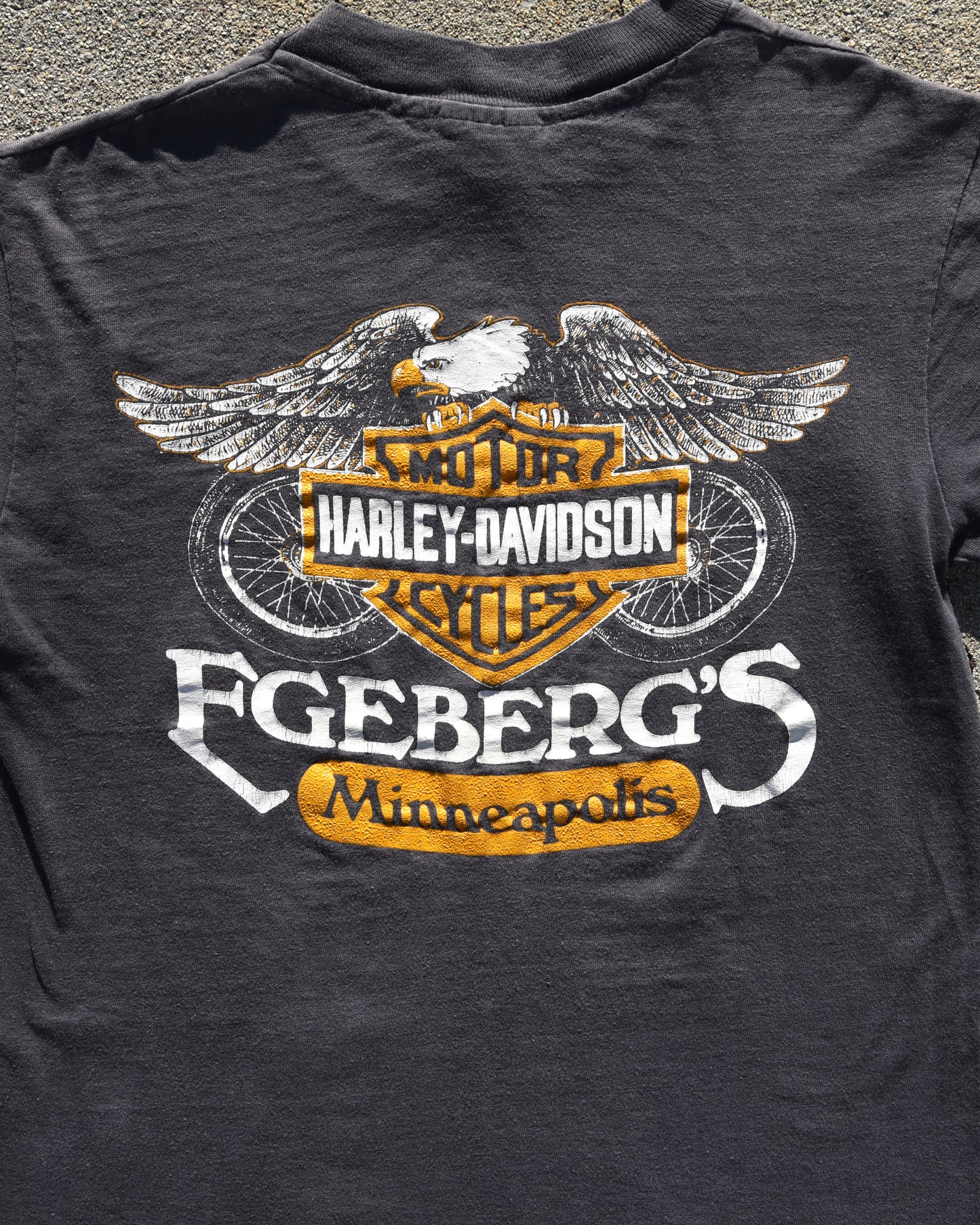 1980s Hungry Out of Work Harley Tshirt