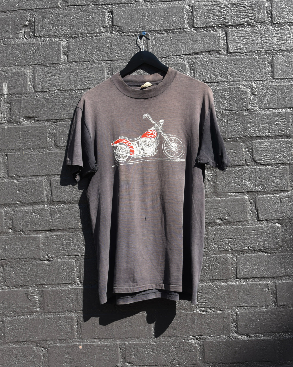 1980s Sun Faded Dudley Perkins Harley Davidson Tshirt