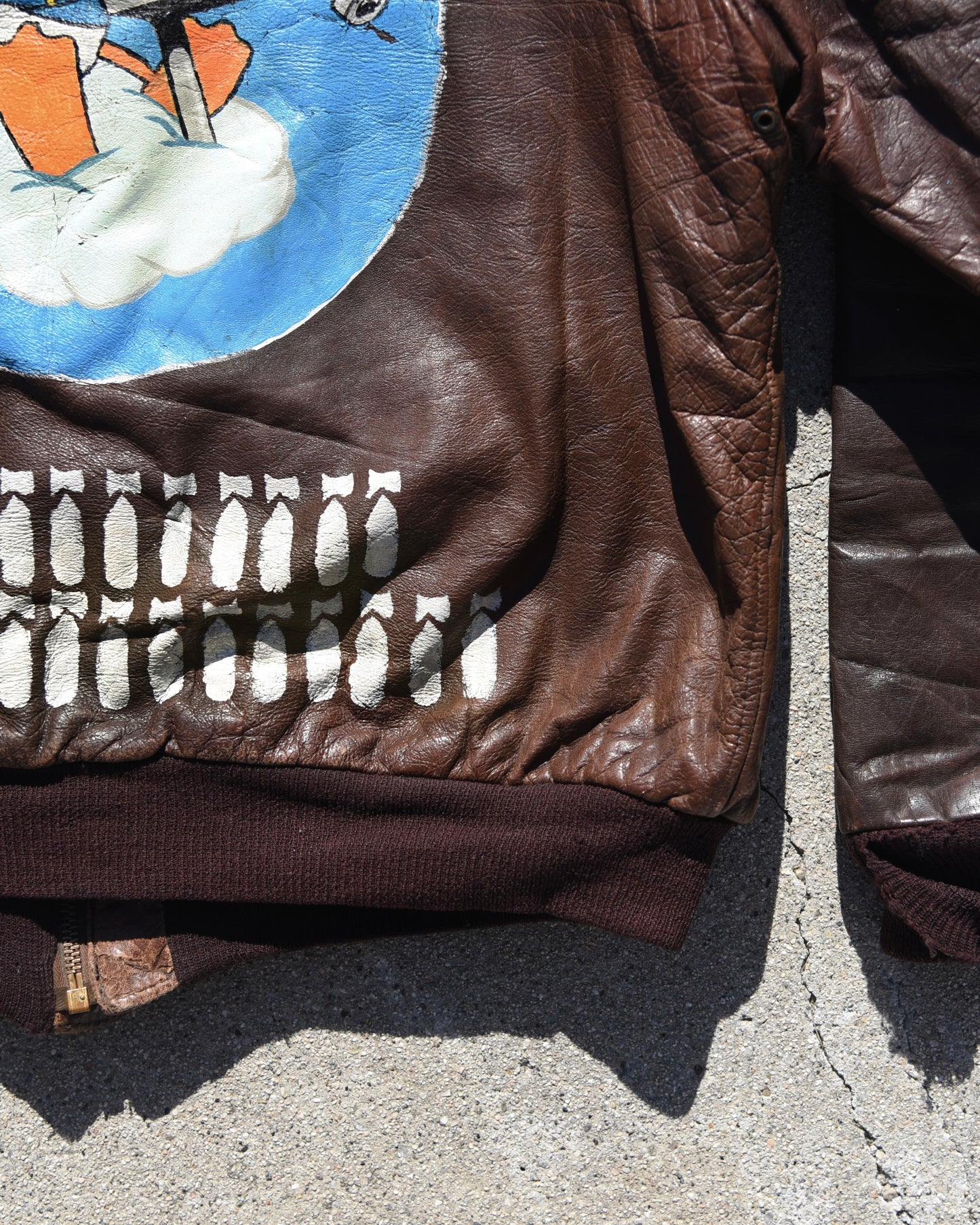 1950s WW2 A2 Bomber Jacket - Hand Painted