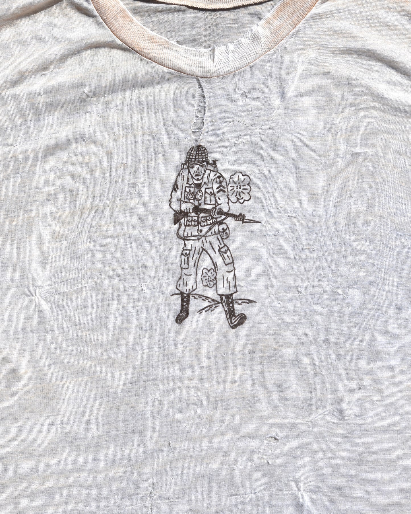 1960s Army Soldier Stenciled Tshirt