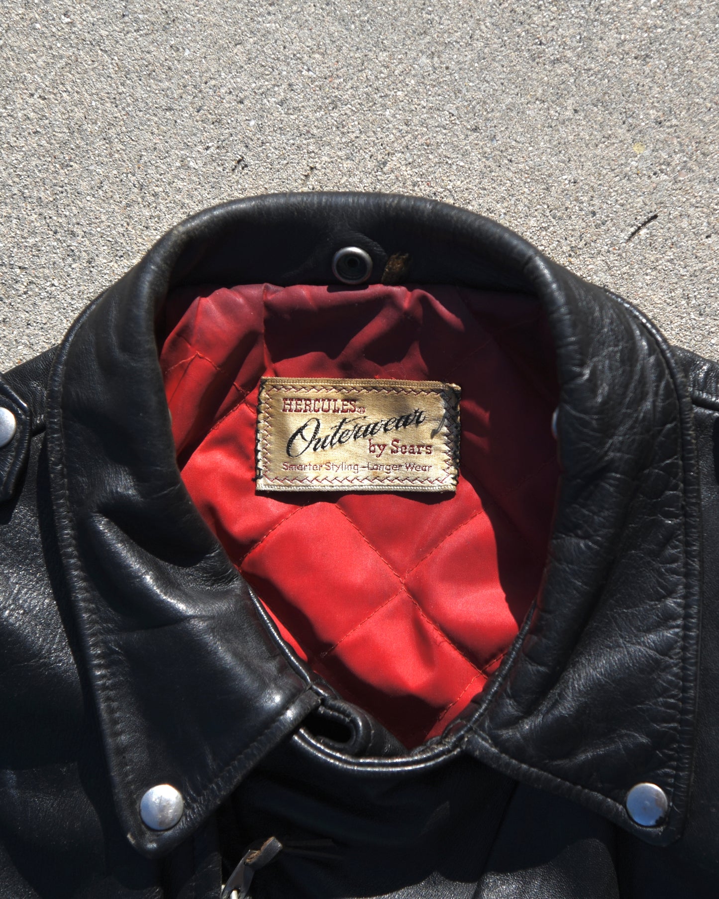 1950s Hercules Horsehide D-Pocket Motorcycle Jacket