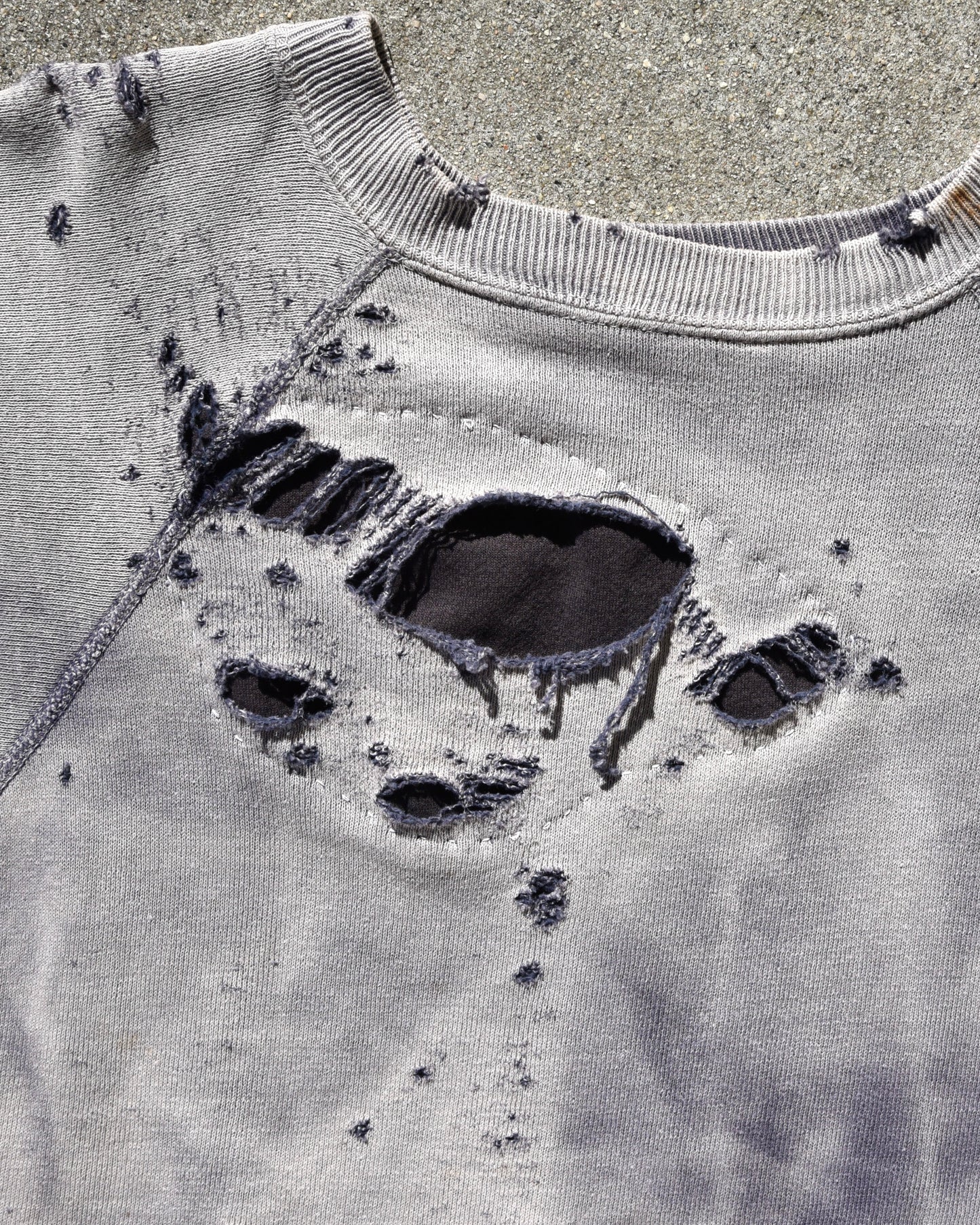 Vintage Thrashed and Sun Faded 1960s S/S Sweatshirt