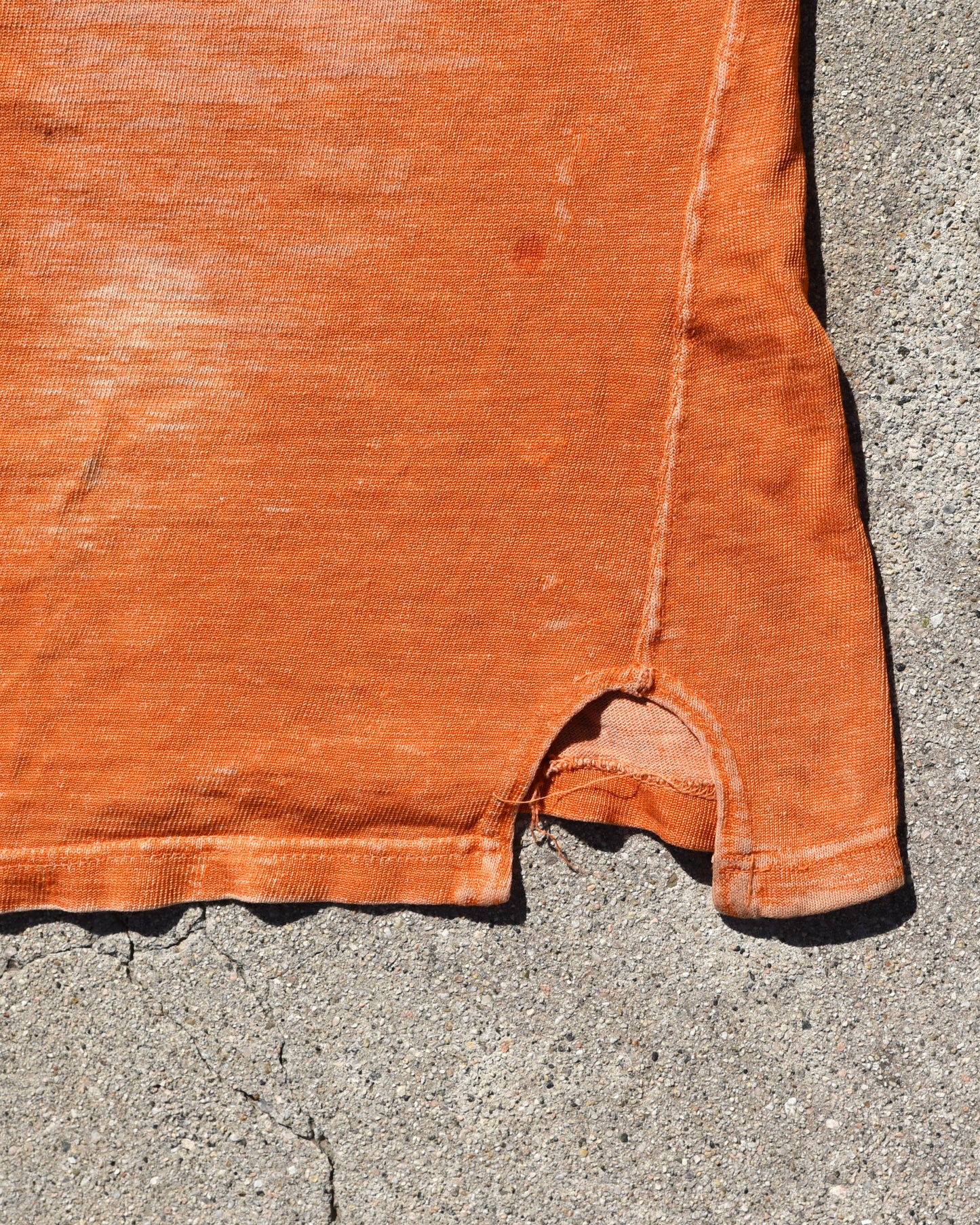 1950s Thrashed Sun Faded Rawlings Durene Two Tone Football Jersey