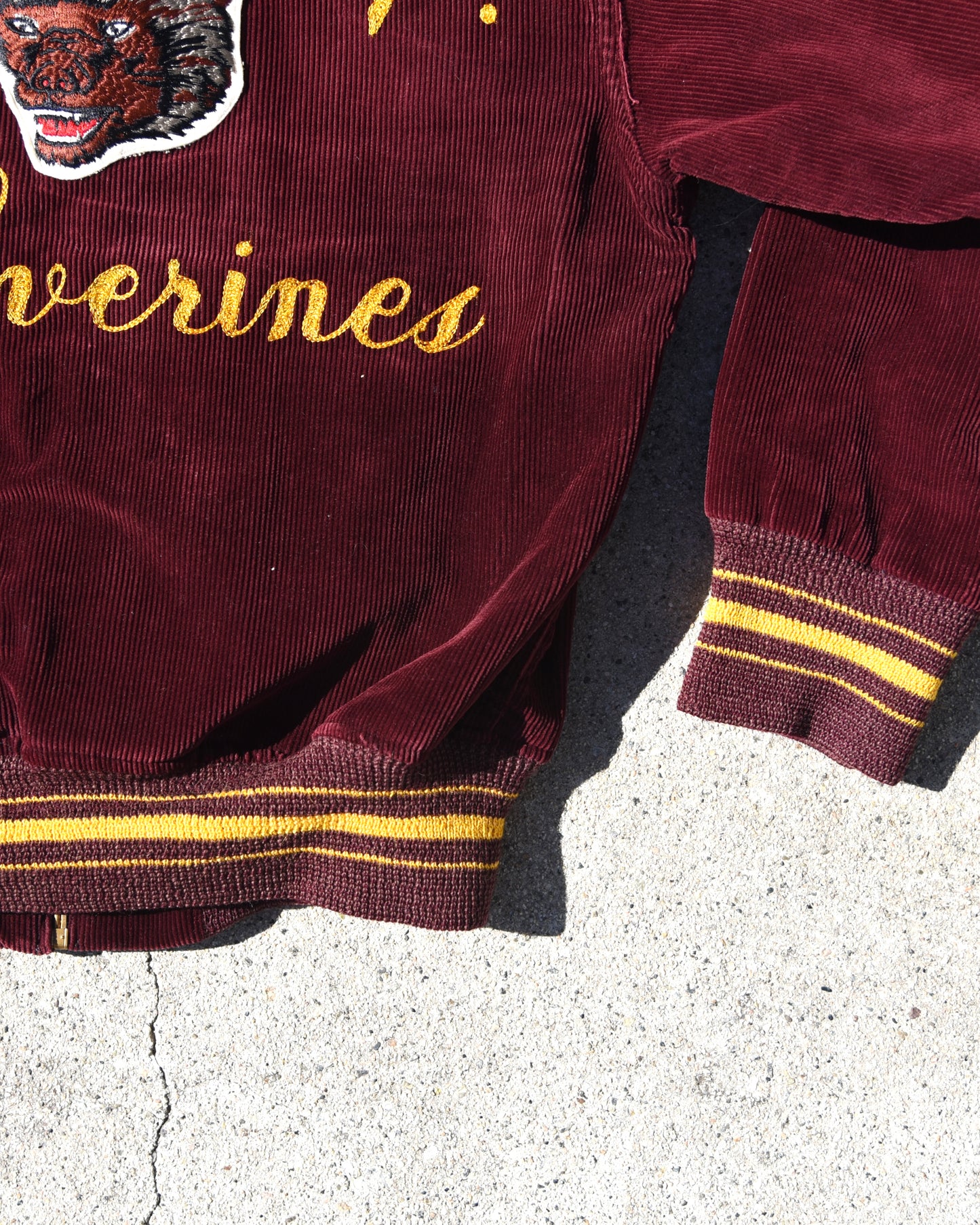 1950s Butler Wolverines Corduroy Jacket