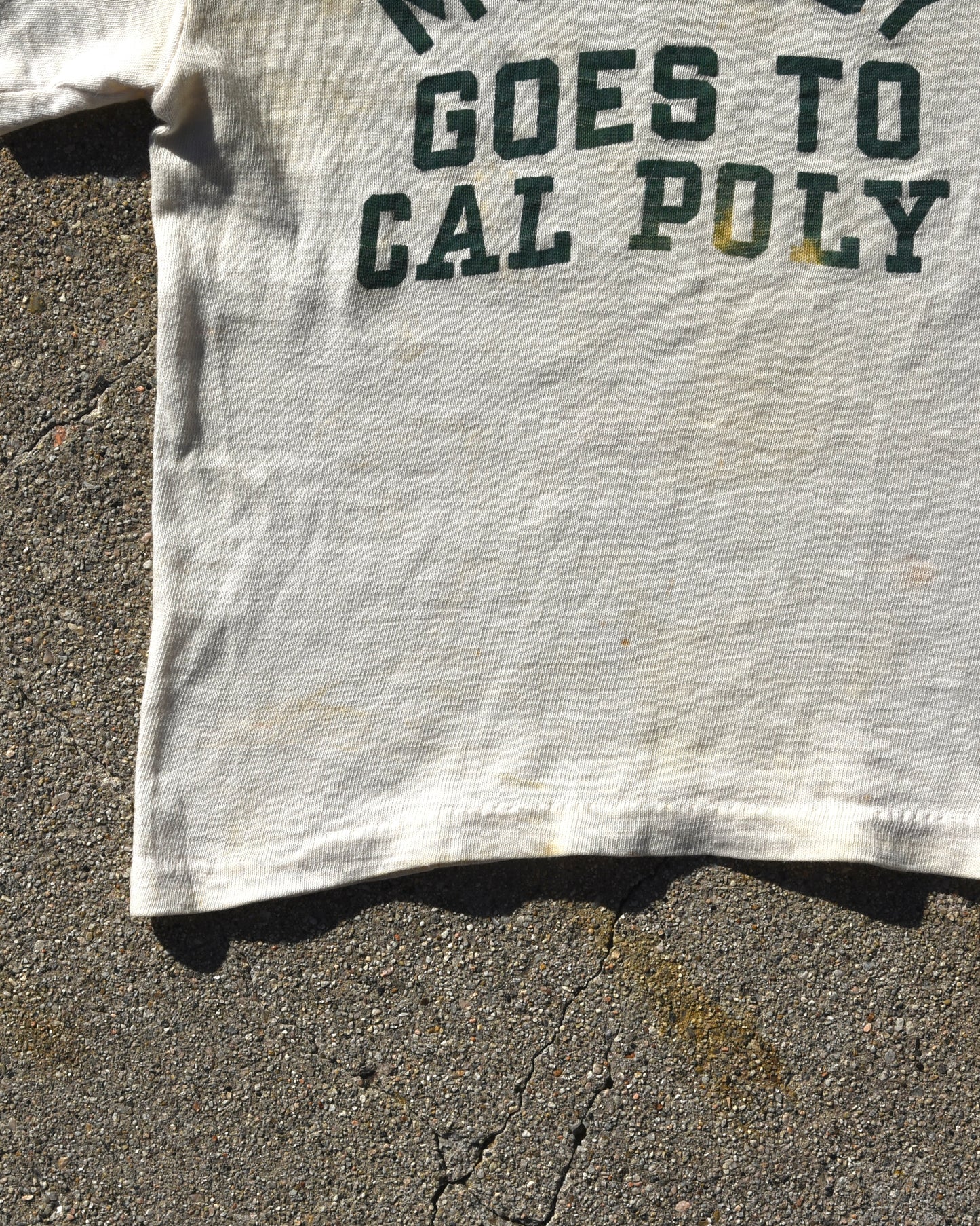 1950s My Daddy Goes To Cal Poly Baby Tshirt