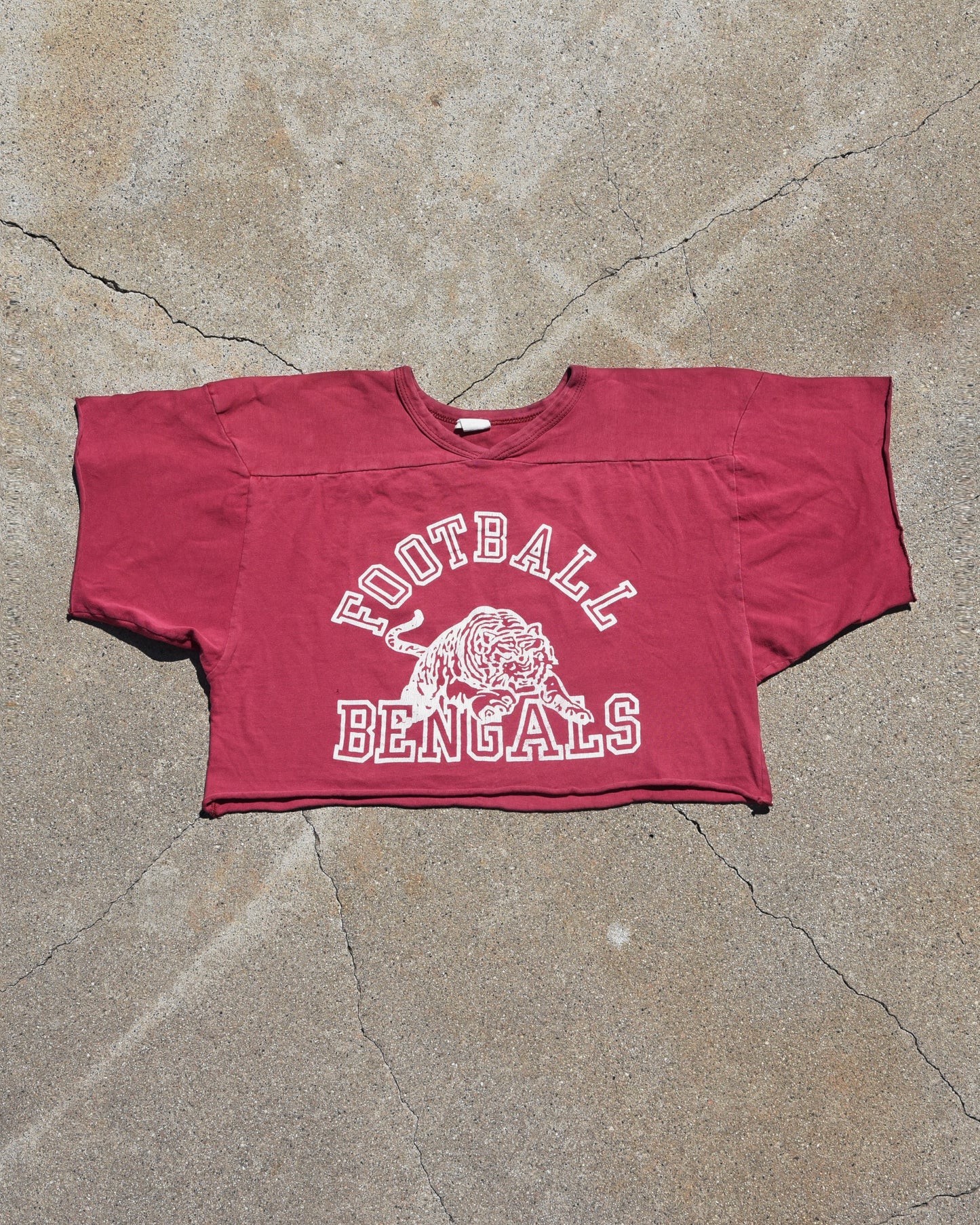 1970s Bengals Cropped Football Jersey