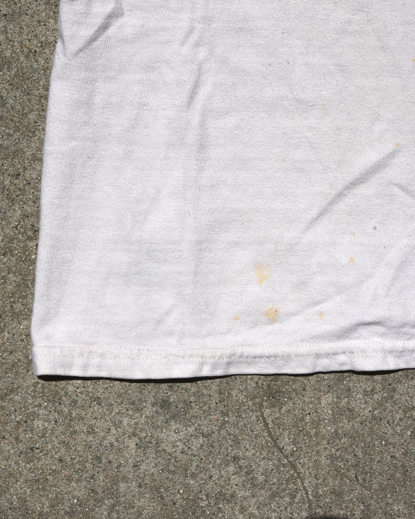 1960s Barons Big Red White Football Jersey Distressed Size Medium