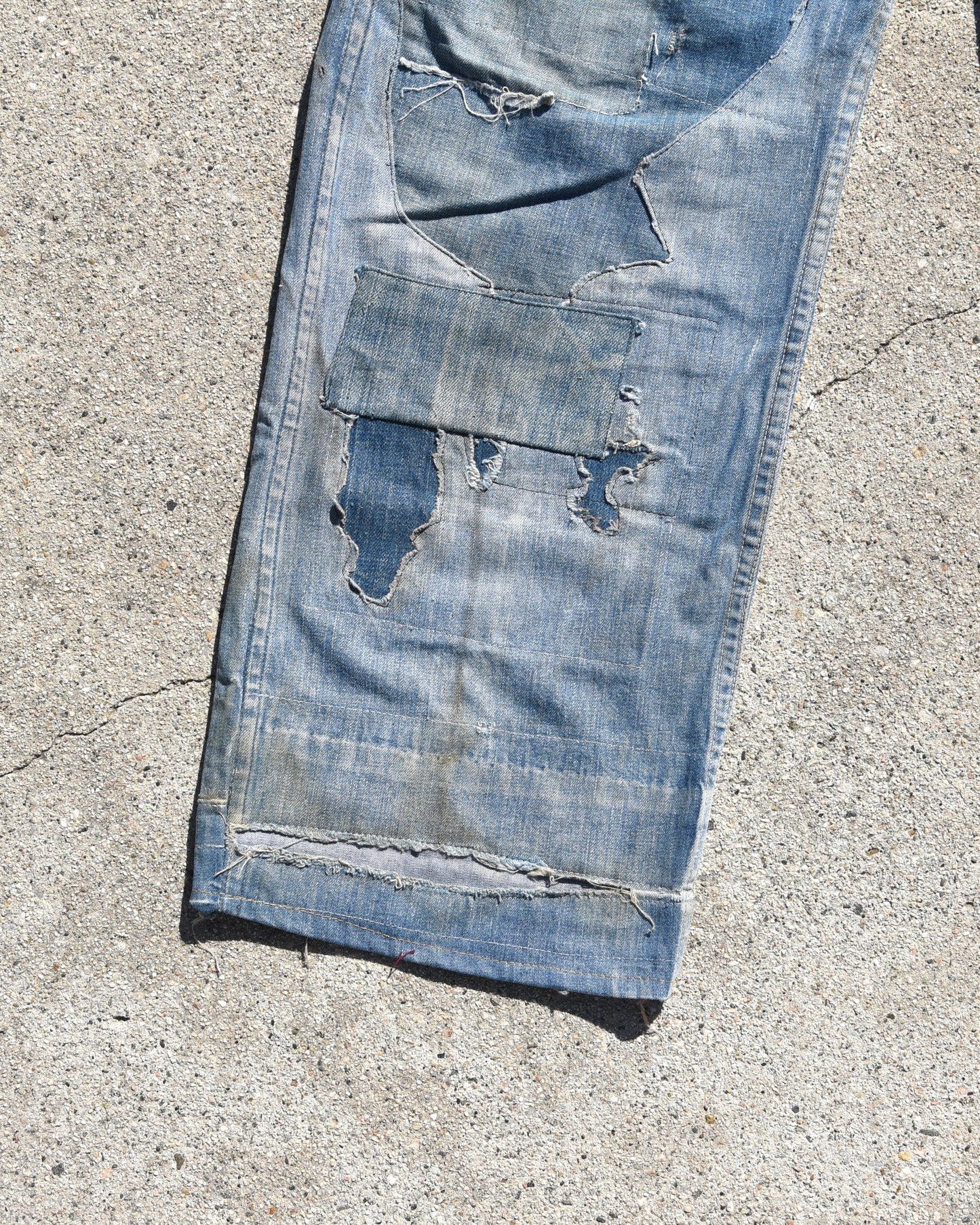 1950s Repaired Selvedge Carpenter Denim Jeans