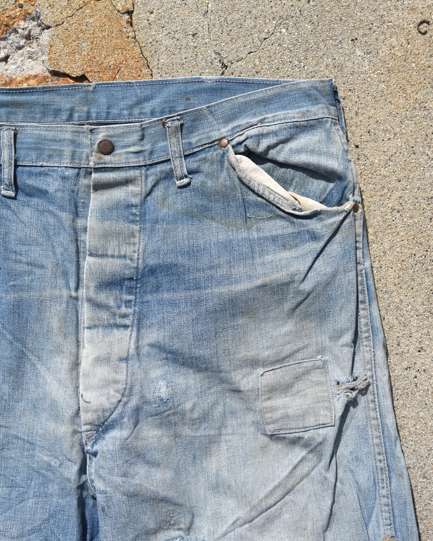 1950s Thrashed Carpenter Denim Jeans