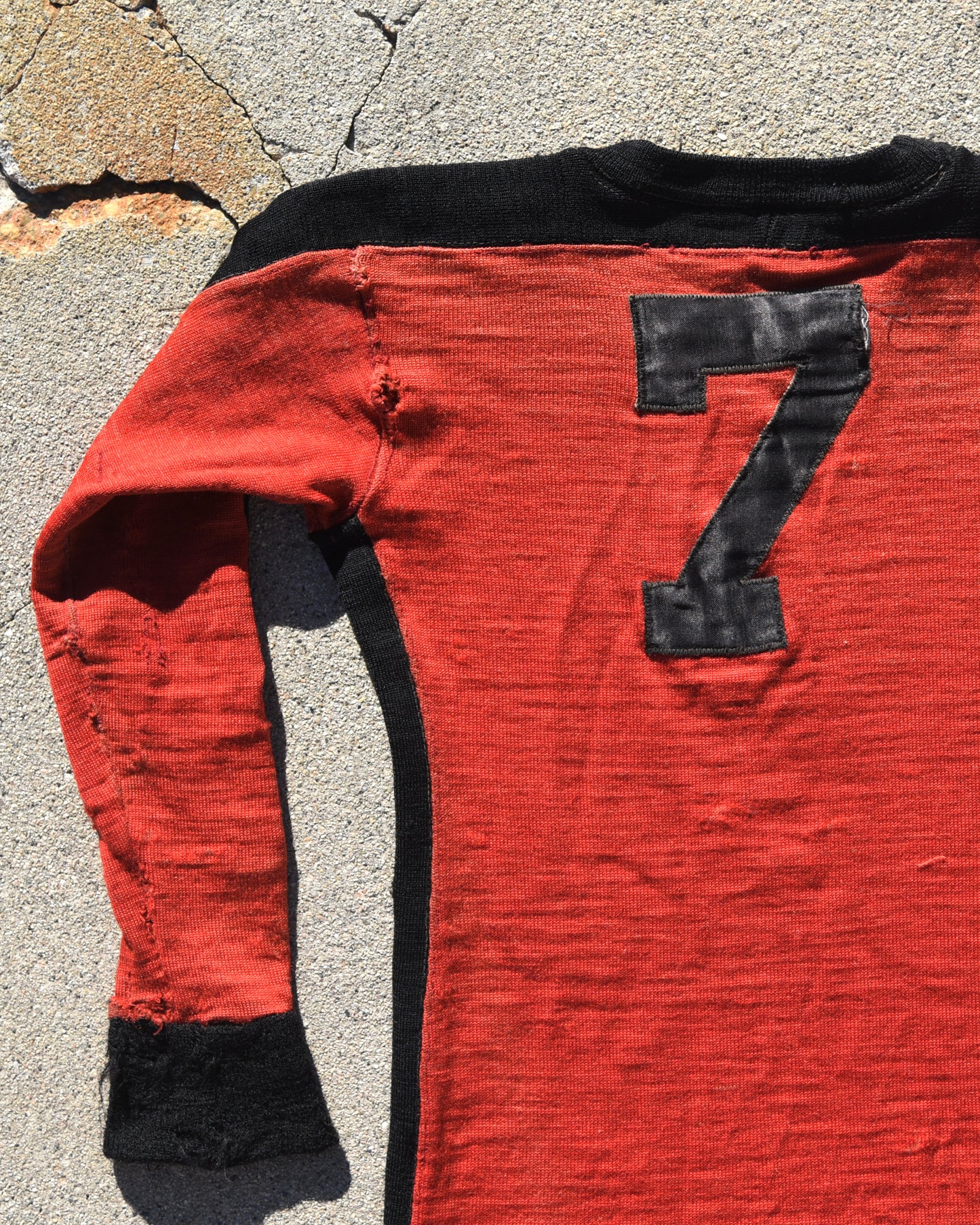 1940s Football Jersey - Thrashed And Repaired