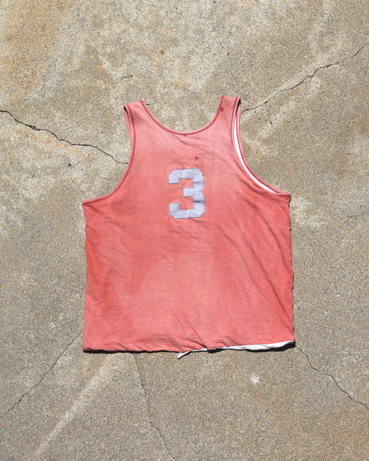 1950s Sun Faded Basketball Tank Top