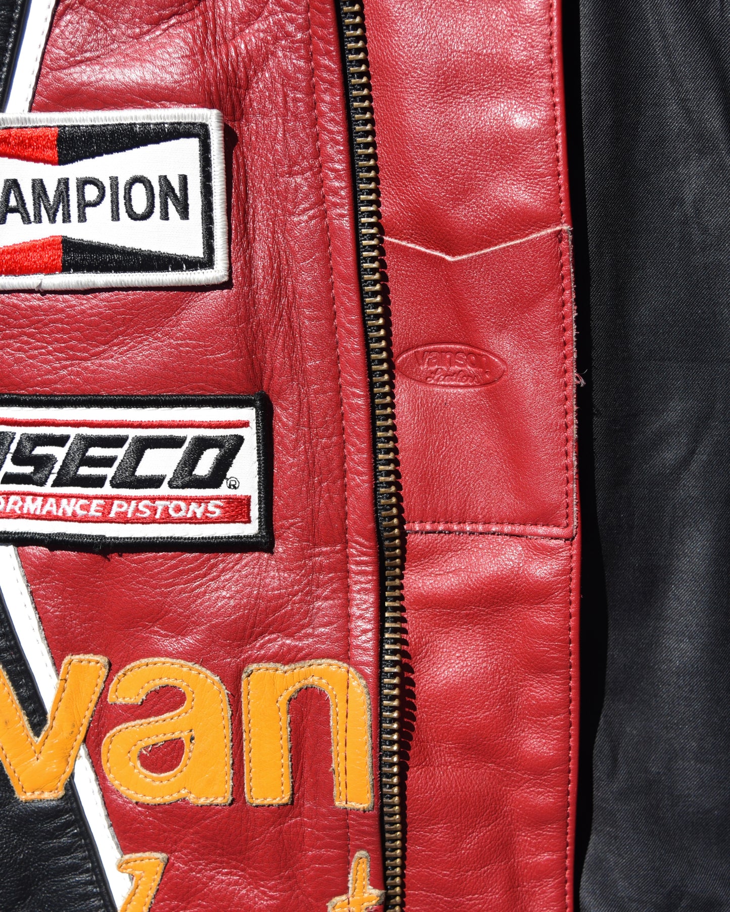 Vanson One Star Racing Leather Jacket - Size 52