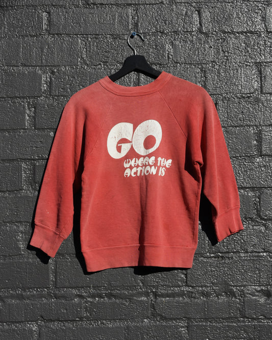 1950s Go Where The Action Is Sweatshirt