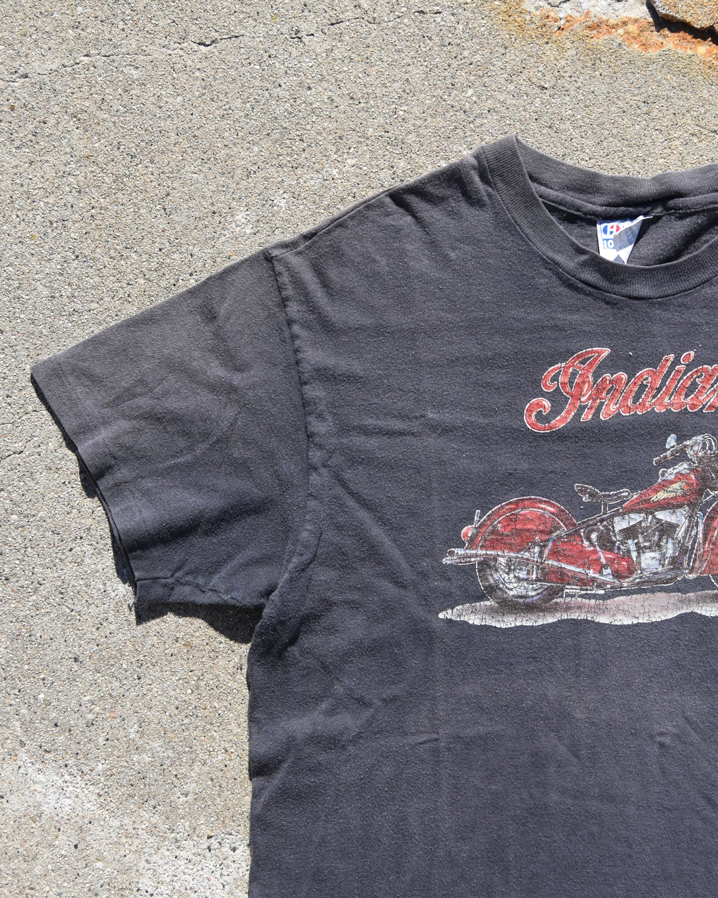 1980s Sun Faded Indian Motorcycles Tshirt