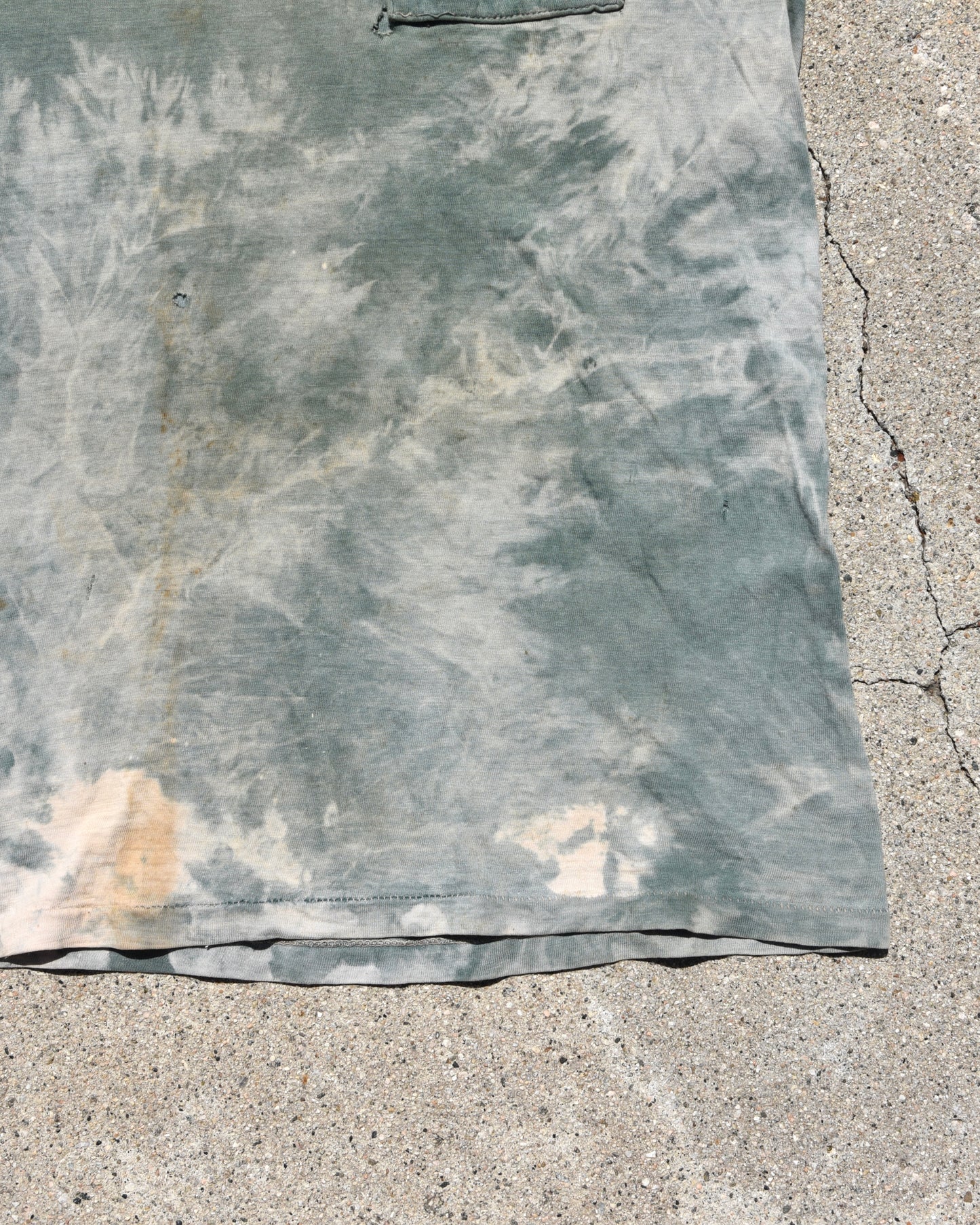 1950s Sun Faded Green Pocket Tshirt