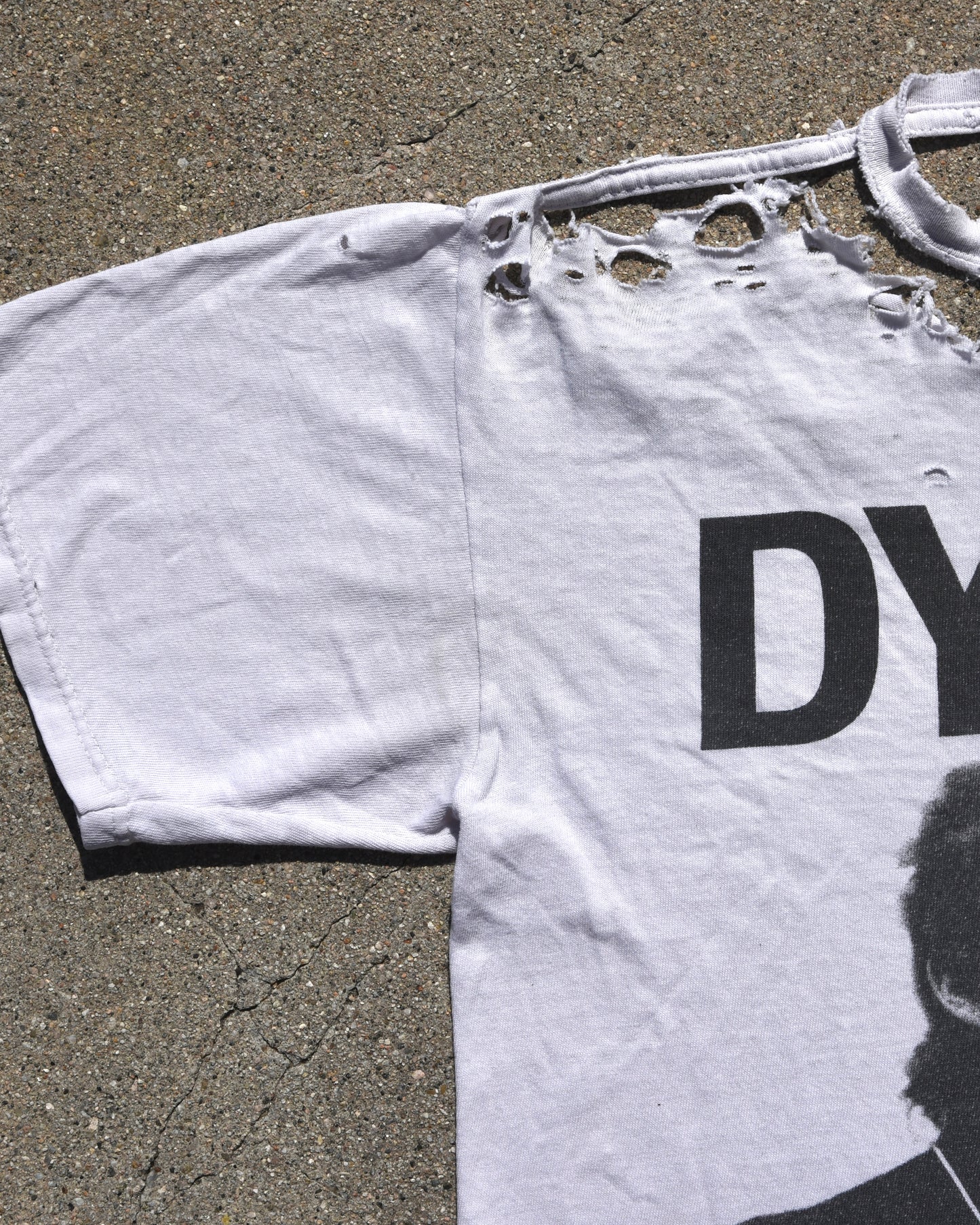 Y2K Thrashed Bob Dylan Tshirt
