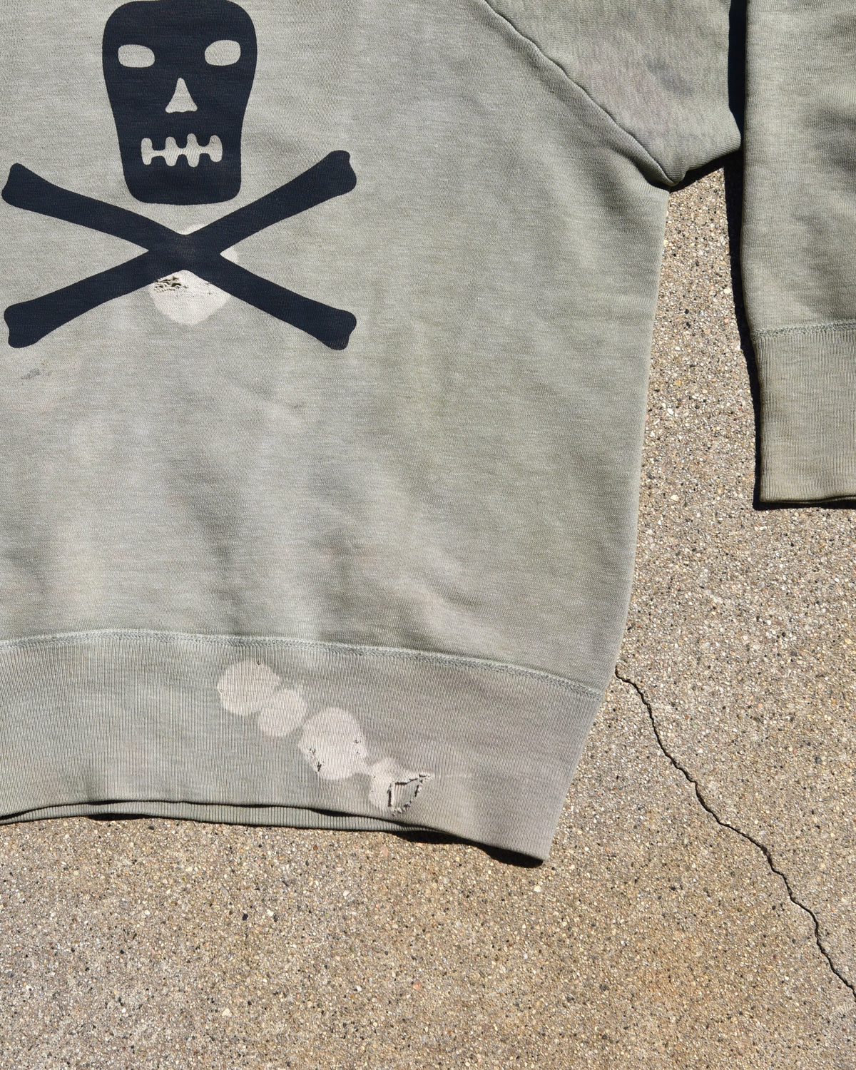 Reworked Skull and Bones Sweatshirt