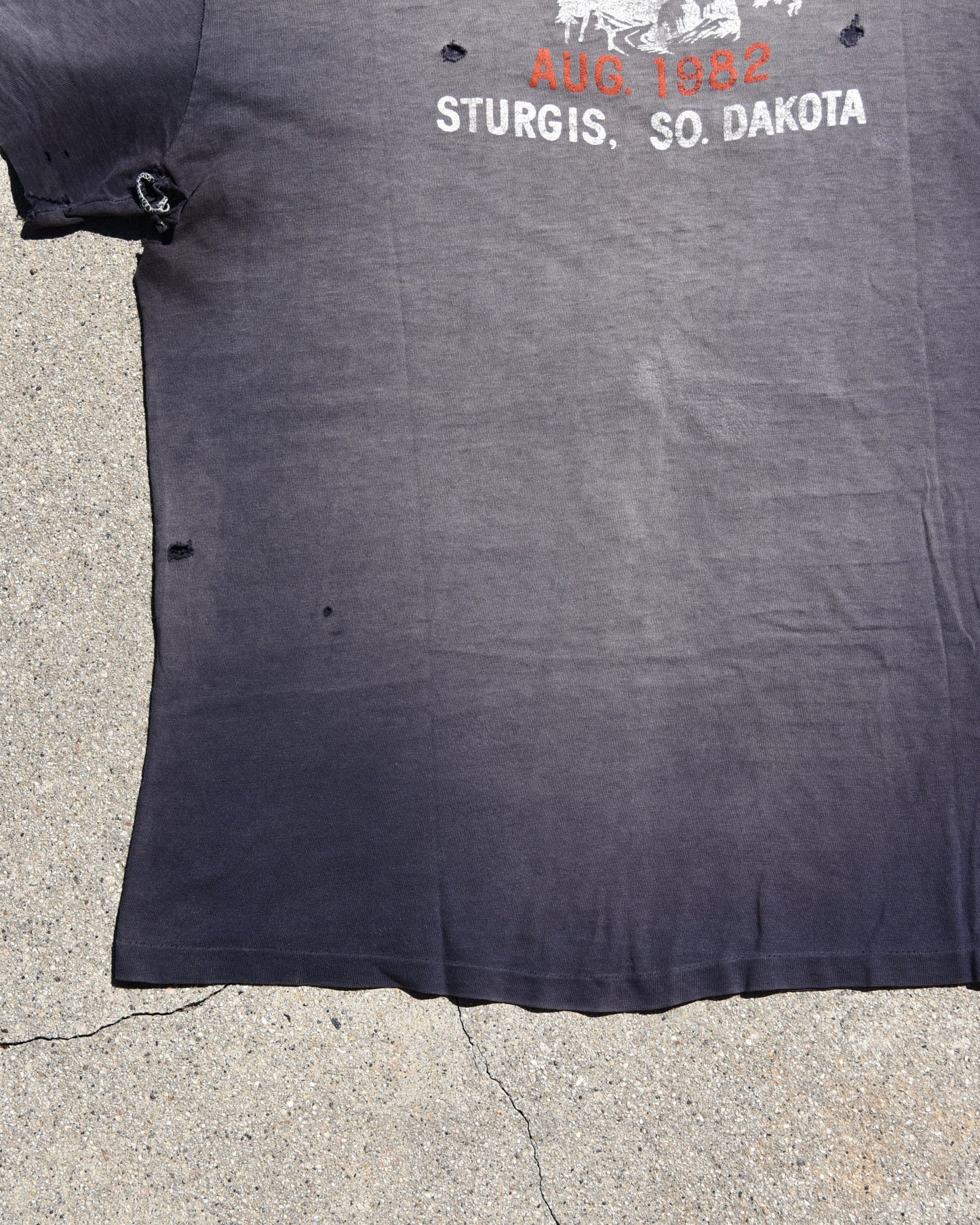 1980s Sun Faded Life In The Fast Lane Harley Tshirt