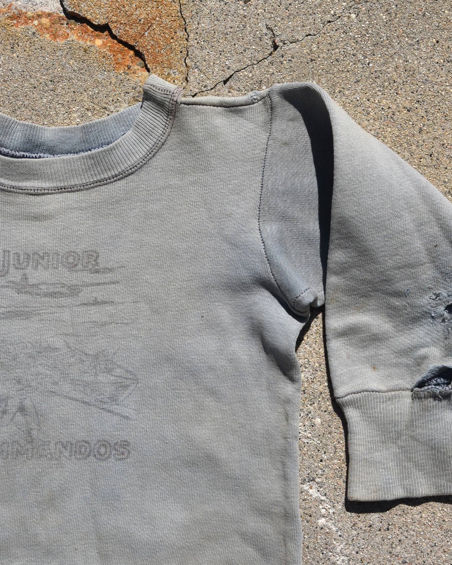 1950s Sun Faded Junior Commandos Sweatshirt