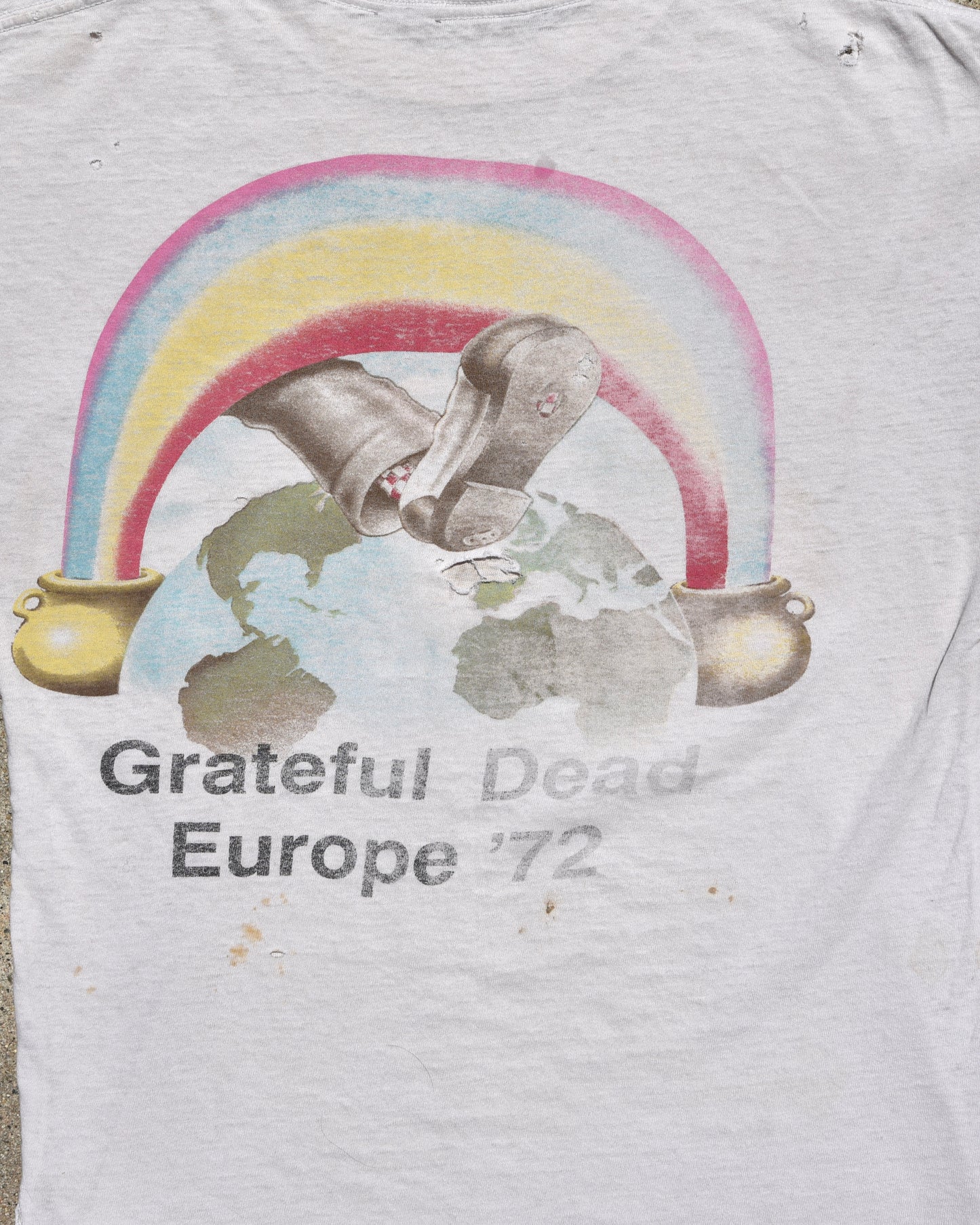 1990 Grateful Dead Ice Cream Kid Europe Tour Tshirt