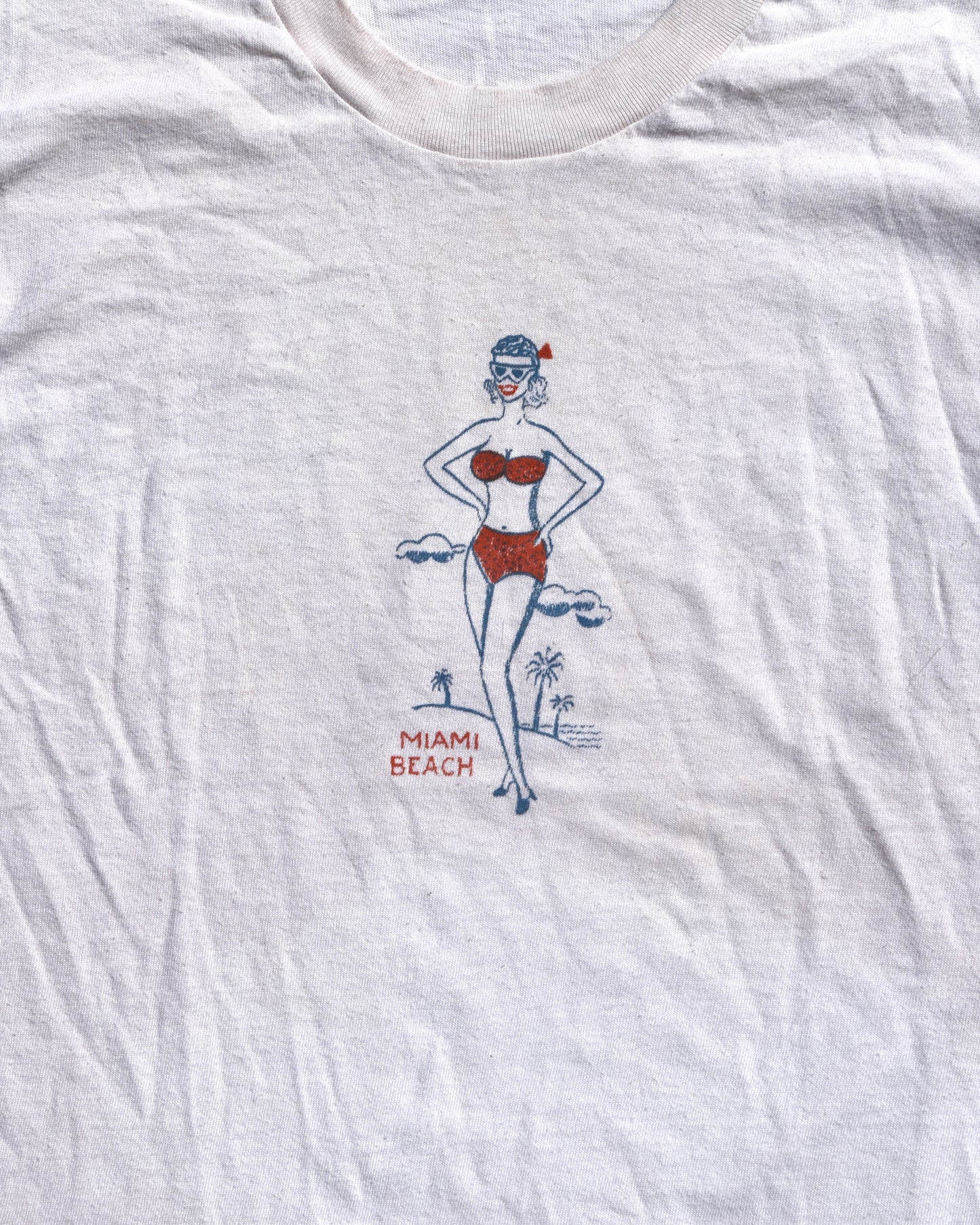 1960s Miami Beach Stenciled Tshirt
