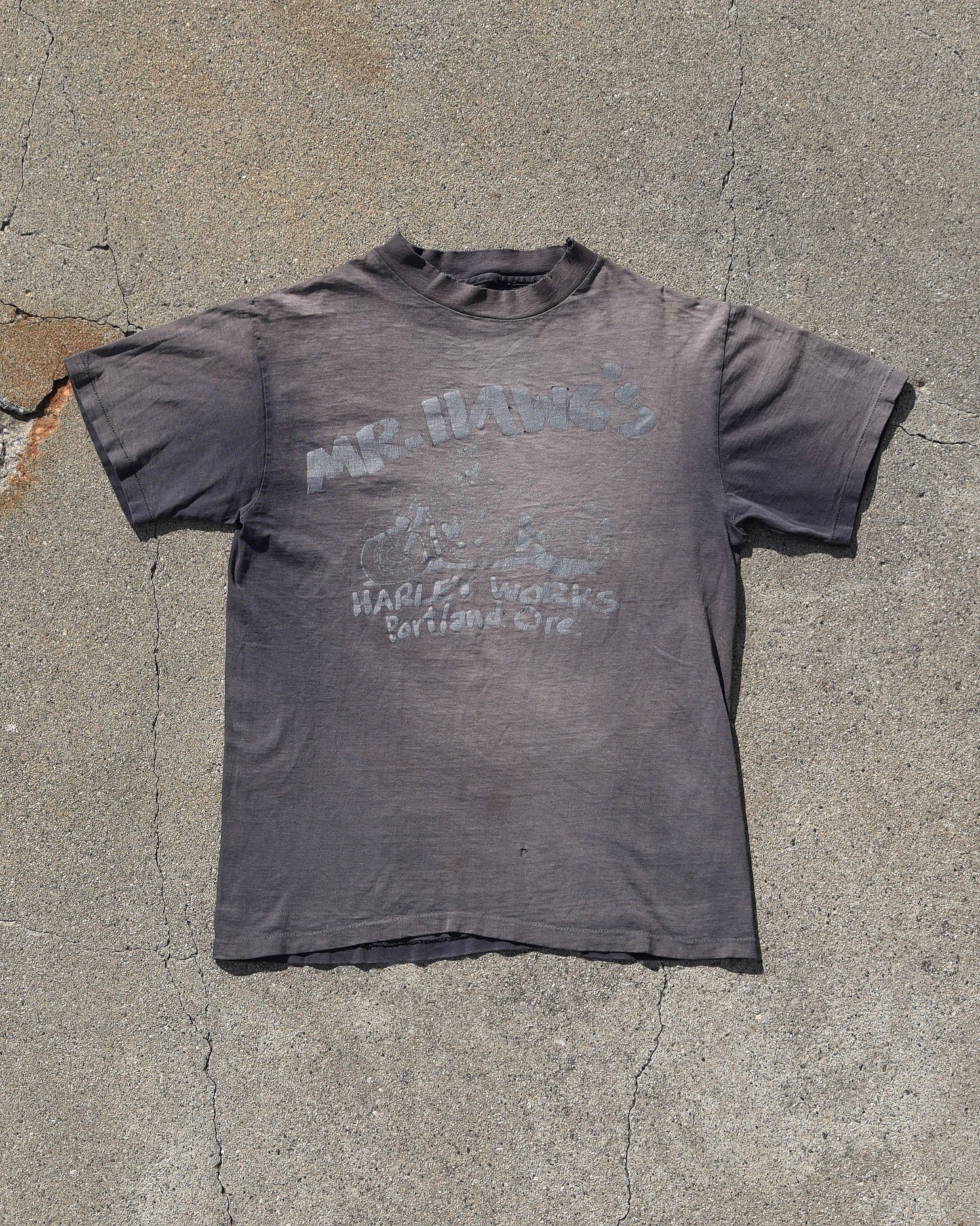1970s Sun Faded Mr. Hawgs Harley Tshirt