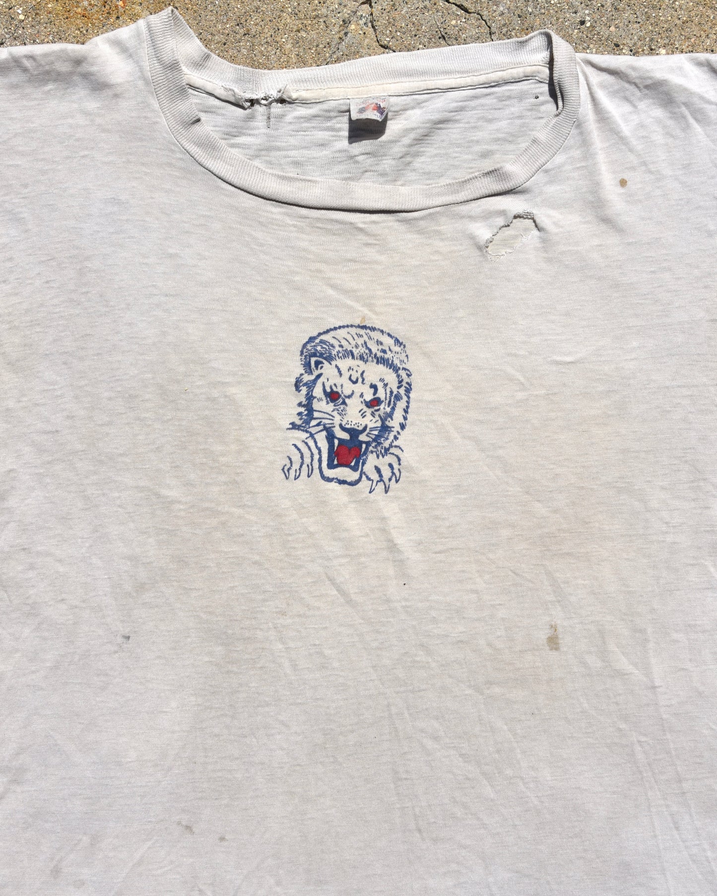 1950s Lion Grrr Stencil Tshirt