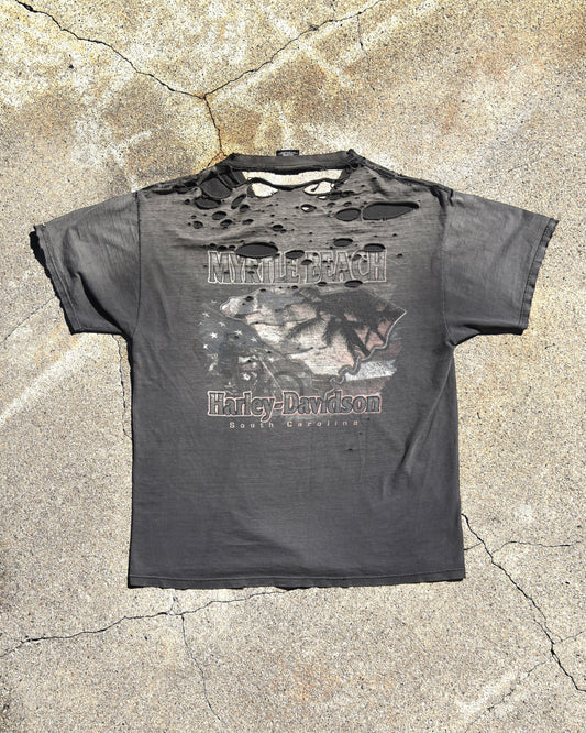 1990s Thrashed and Sun Faded Harley Davidson Tshirt