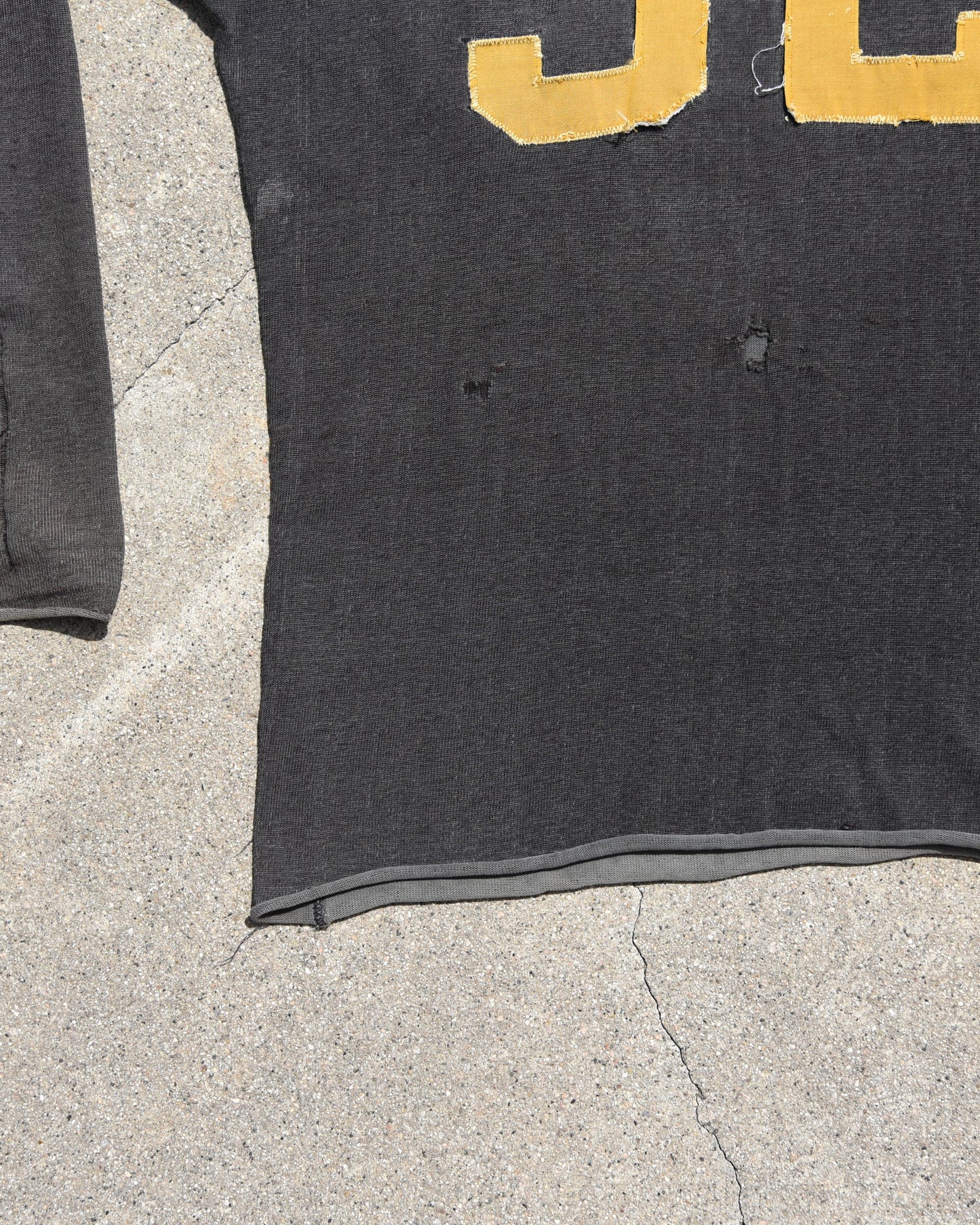 1950s Sun Faded Cotton Football Jersey
