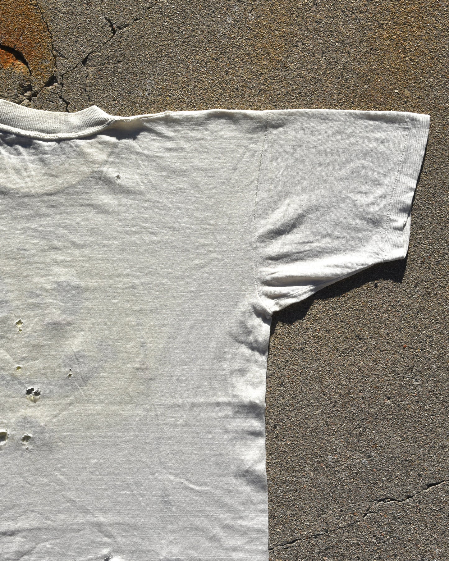 1970s Thrashed and Repaired Smiley Face Tshirt