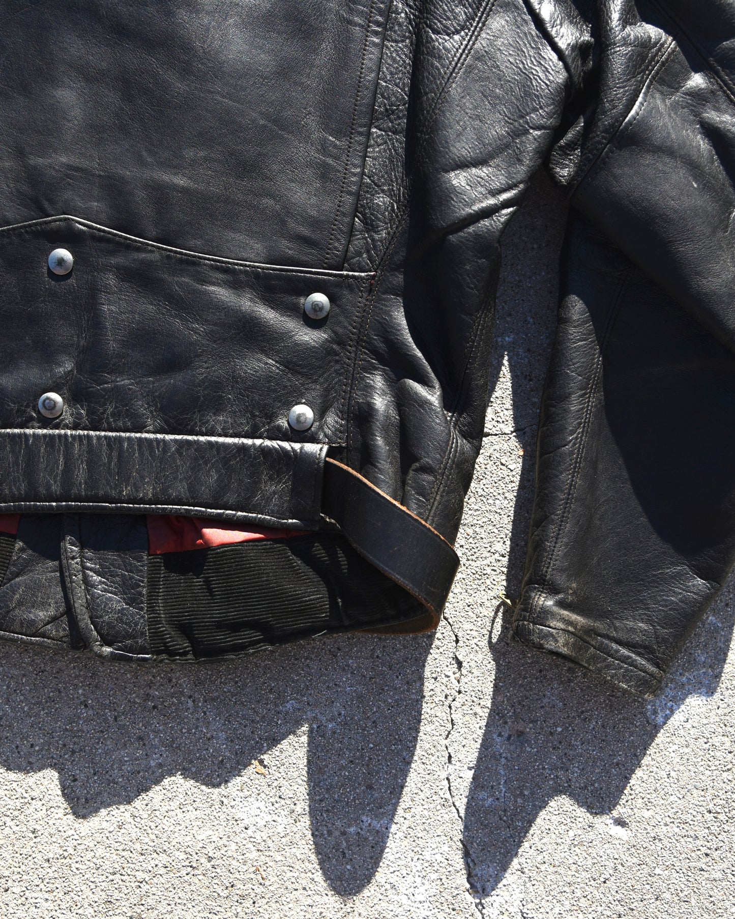 1950s Hercules Horsehide Motorcycle Jacket D-Pocket