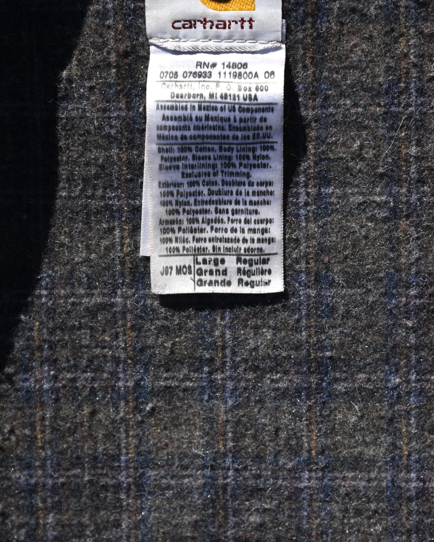 Carhartt J97 MOS Duck Detroit Jacket Moss Green - Large