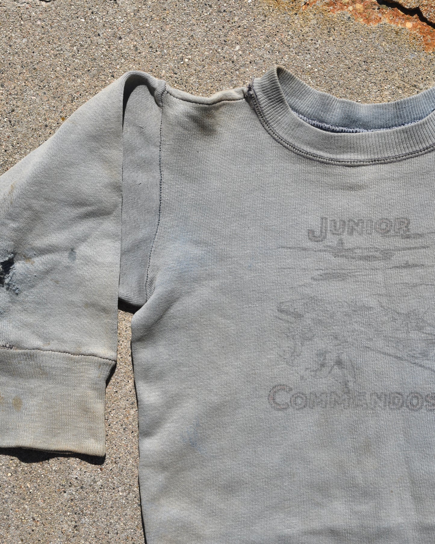 1950s Sun Faded Junior Commandos Sweatshirt